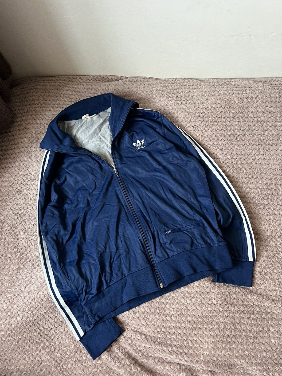Adidas × Vintage Adidas vintage 70s 80s track jacket blue y2k style original Size US M / EU 48-50 / 2 - 2 Thumbnail