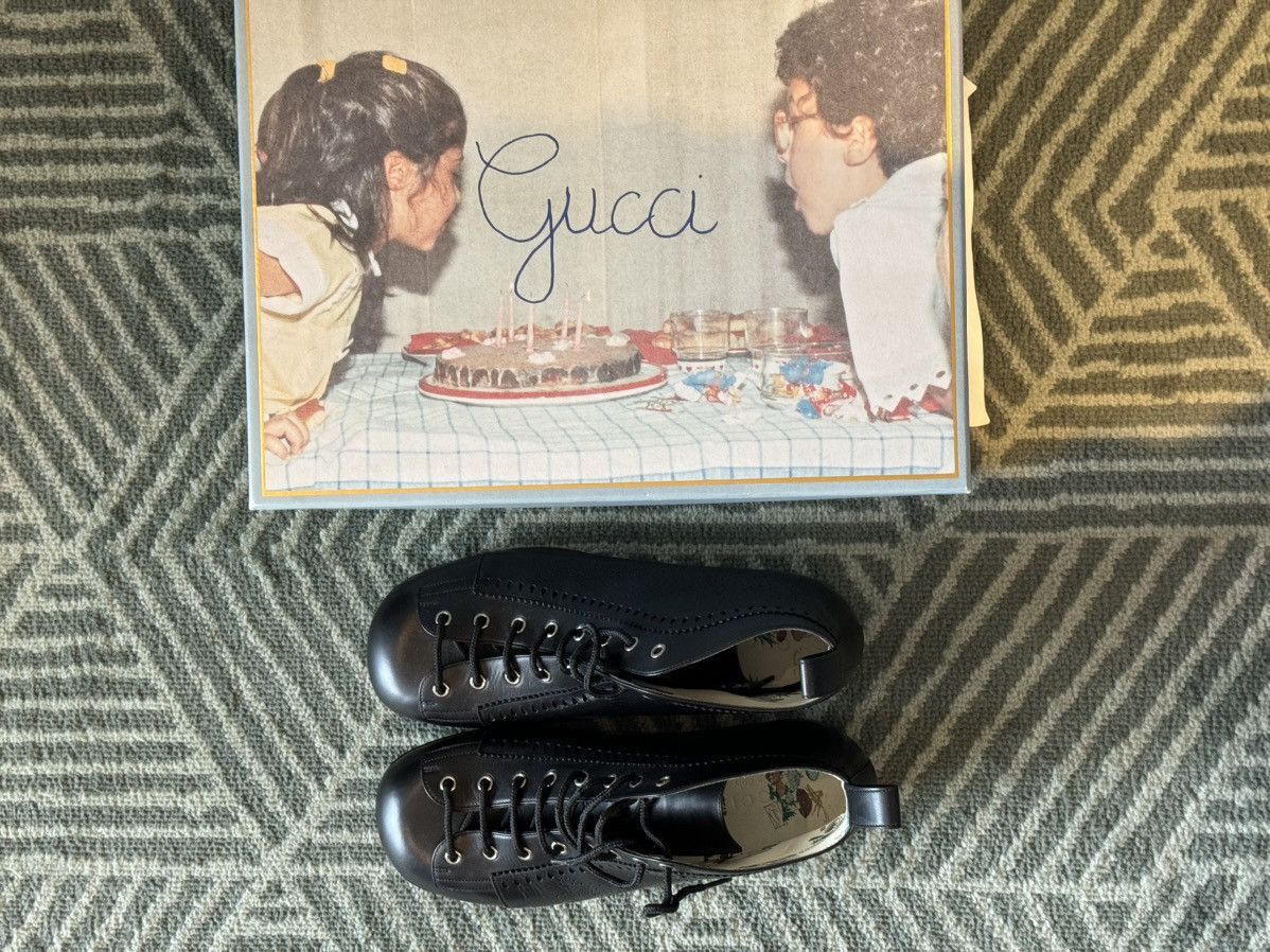 Gucci GUCCI PERFORATED LEATHER JAKARTA BOOTS Size US 9 / EU 42 - 6 Thumbnail