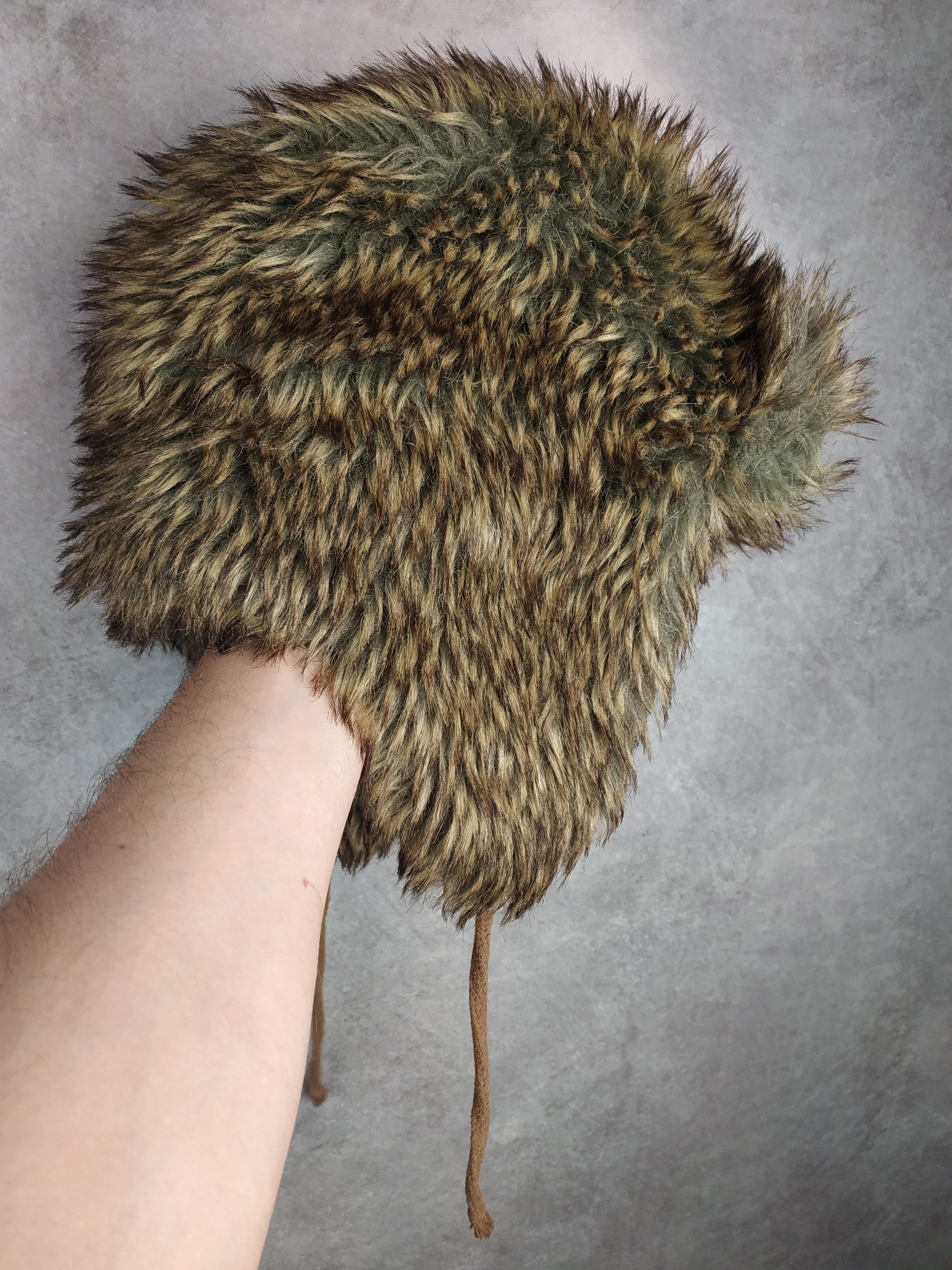 Japanese Brand Y2K Faux Fur Ushanka Vintage Fuzzy Warm Trapper Hat Size ONE SIZE - 4 Thumbnail