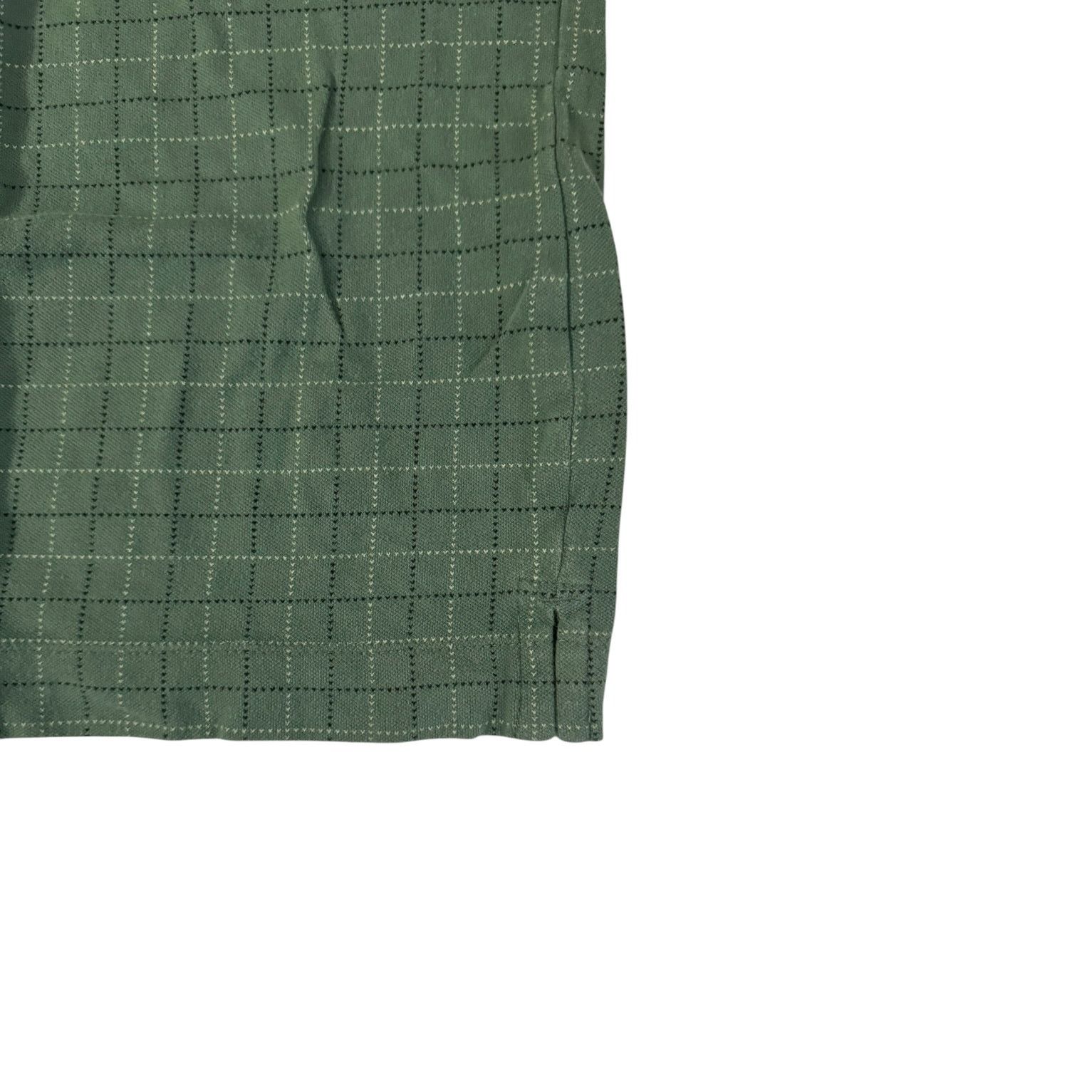 Dockers Dockers Men’s Sage Green with Black & White Stripes Polo LG Size US L / EU 52-54 / 3 - 4 Thumbnail