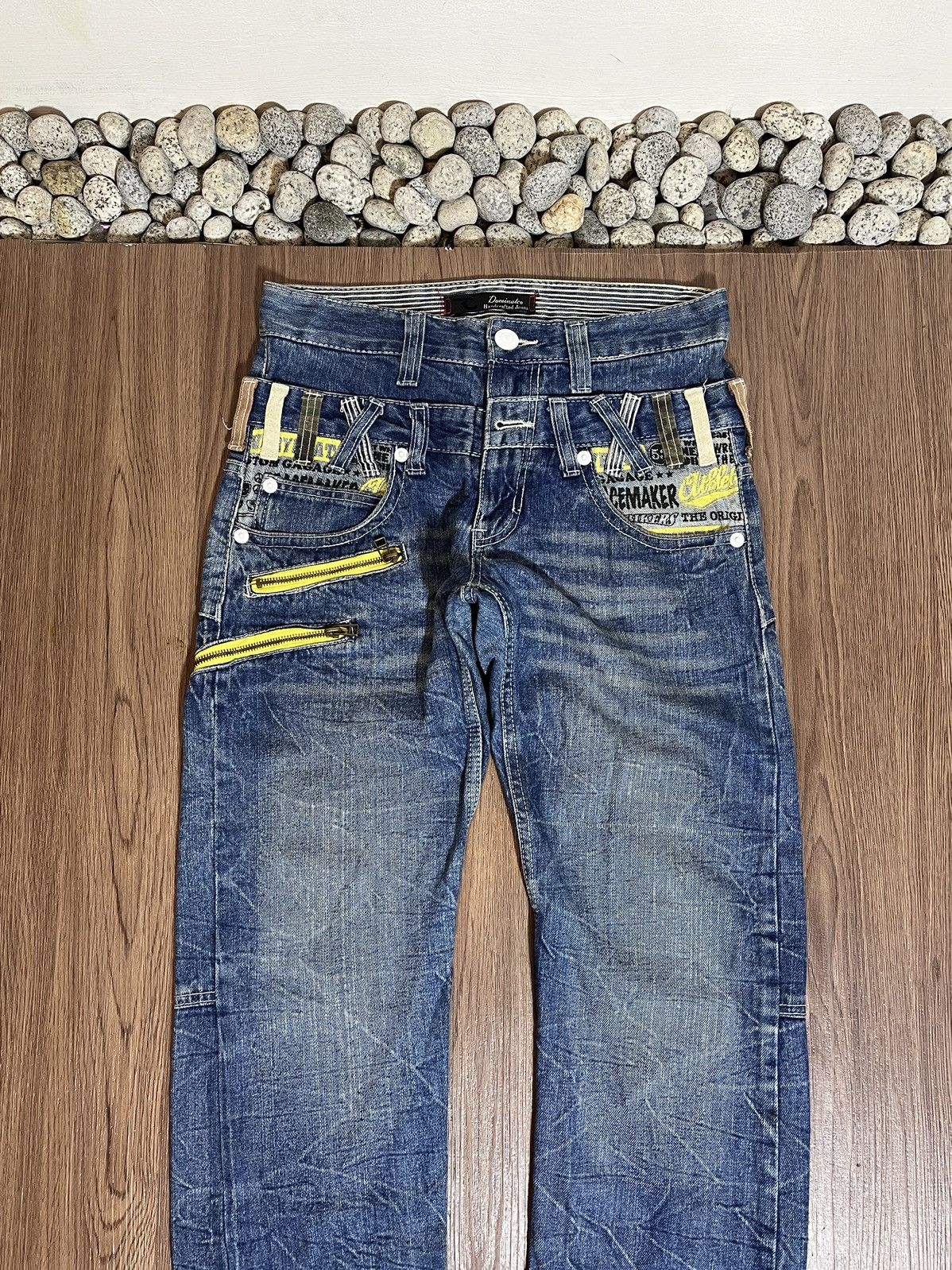 Hysteric Glamour × Japanese Brand Dominate Handcrafted Double Waist Denim Size US 31 - 6 Thumbnail