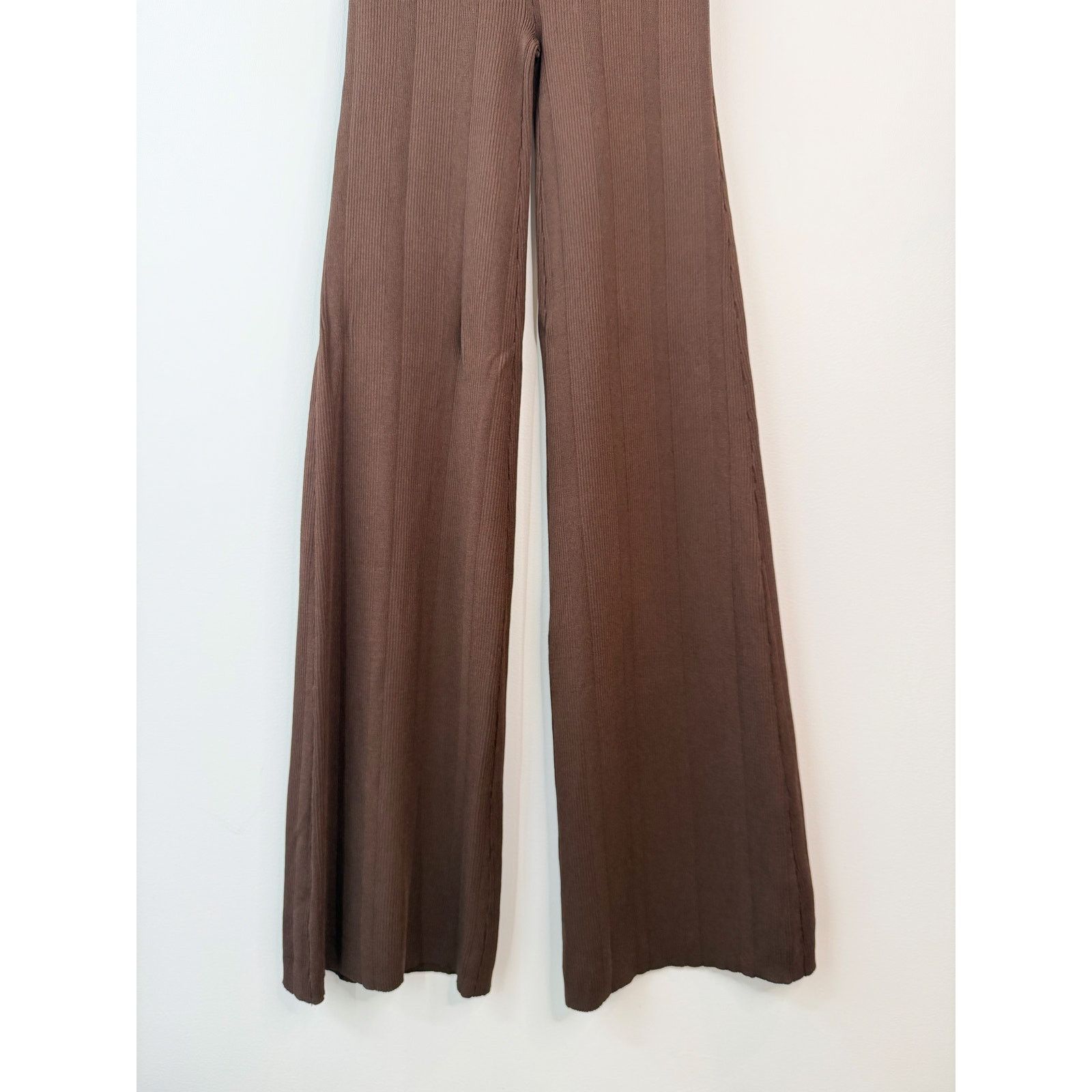 REMAIN Birger Christensen NWT REMAIN Birger Christensen Solaima Brown Flare Pants Size 28" / US 6 / IT 42 - 3 Thumbnail