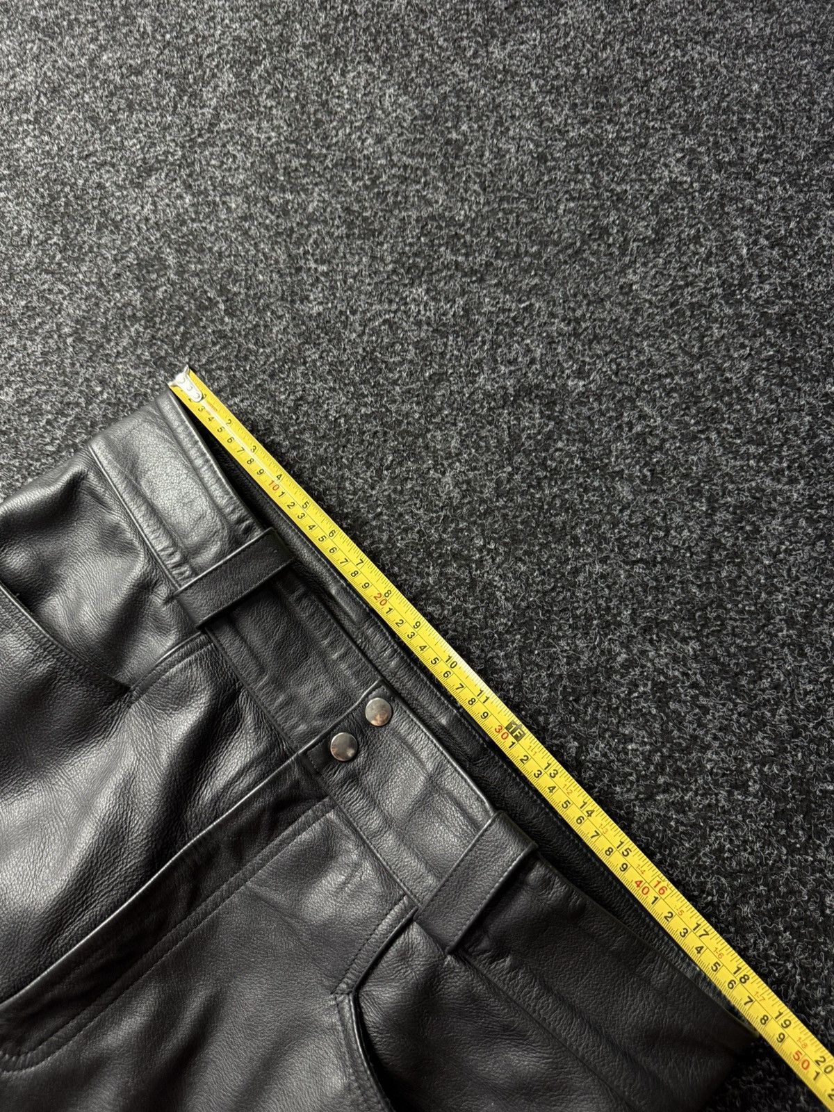 Leather Y2K Vintage Leather Pants Opium Style Alt Biker USA Rare Size US 37 - 16 Thumbnail