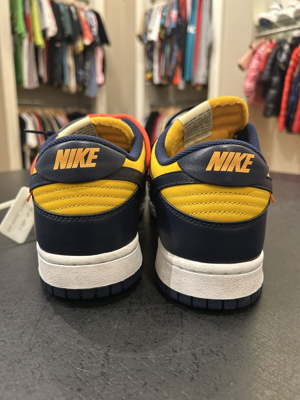 Nike Nike Dunk Low ‘Off-White University Gold’ Size US 11.5 / EU 44-45 - 5 Thumbnail