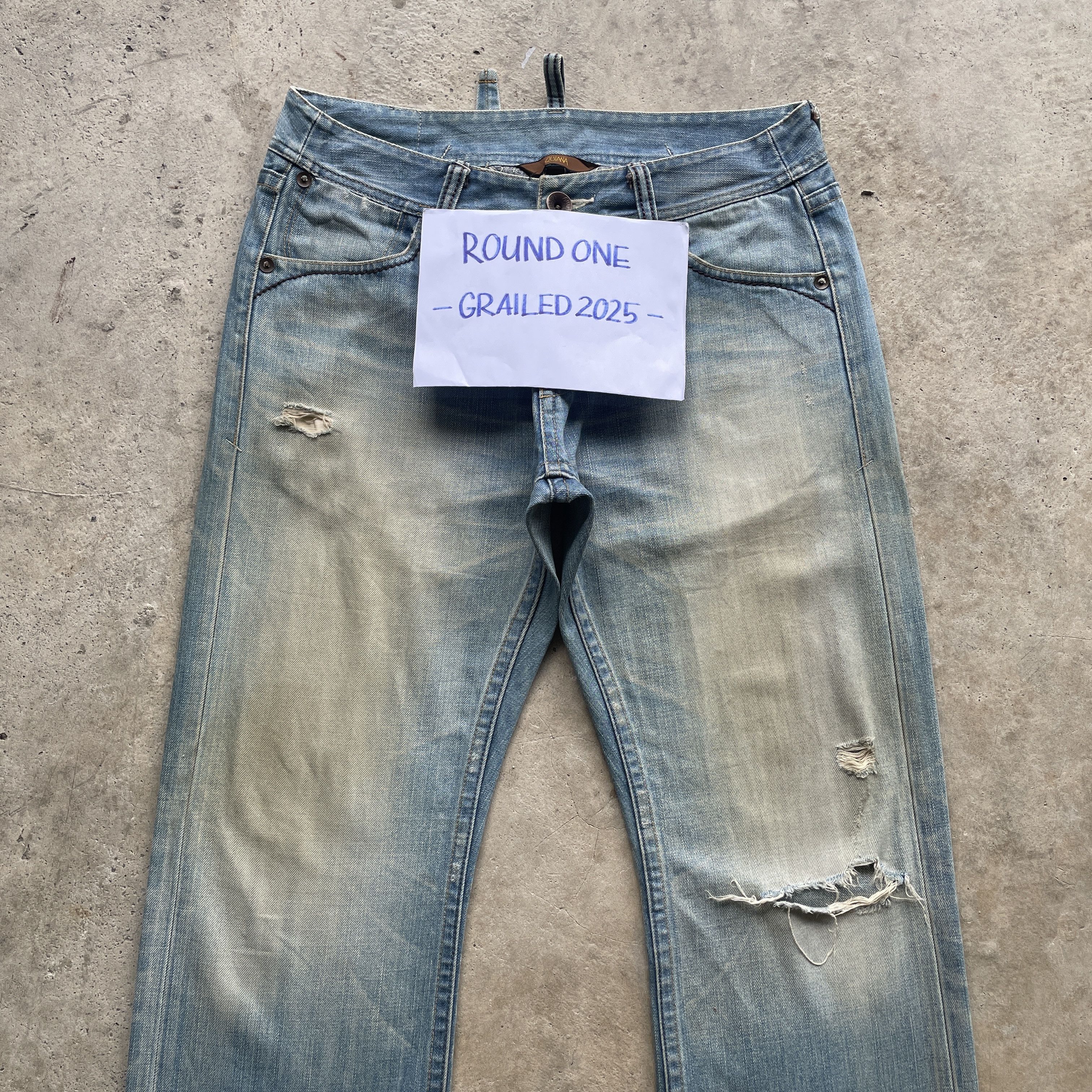 Japanese Brand VINTAGE JAPAN BAGGY DENIM RUSTY FADED DISTRESSED PANTS JEANS Size US 34 / EU 50 - 4 Thumbnail