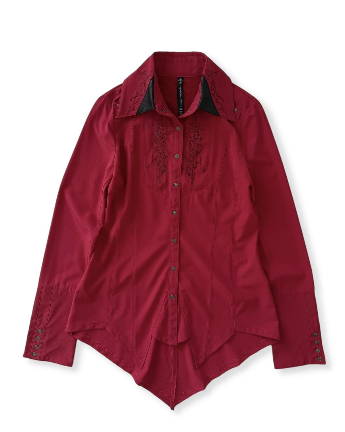 Japanese Brand Ozz Croce Gothic Button Shirt Size M / US 6-8 / IT 42-44 - 5 Thumbnail