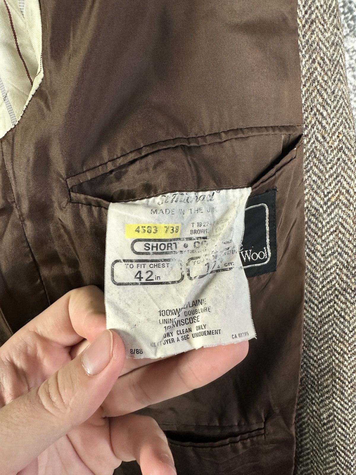 Harris Tweed Harris Tweed x St Michael Wool Blazer Jacket Made in UK 42in Size 42R - 7 Thumbnail