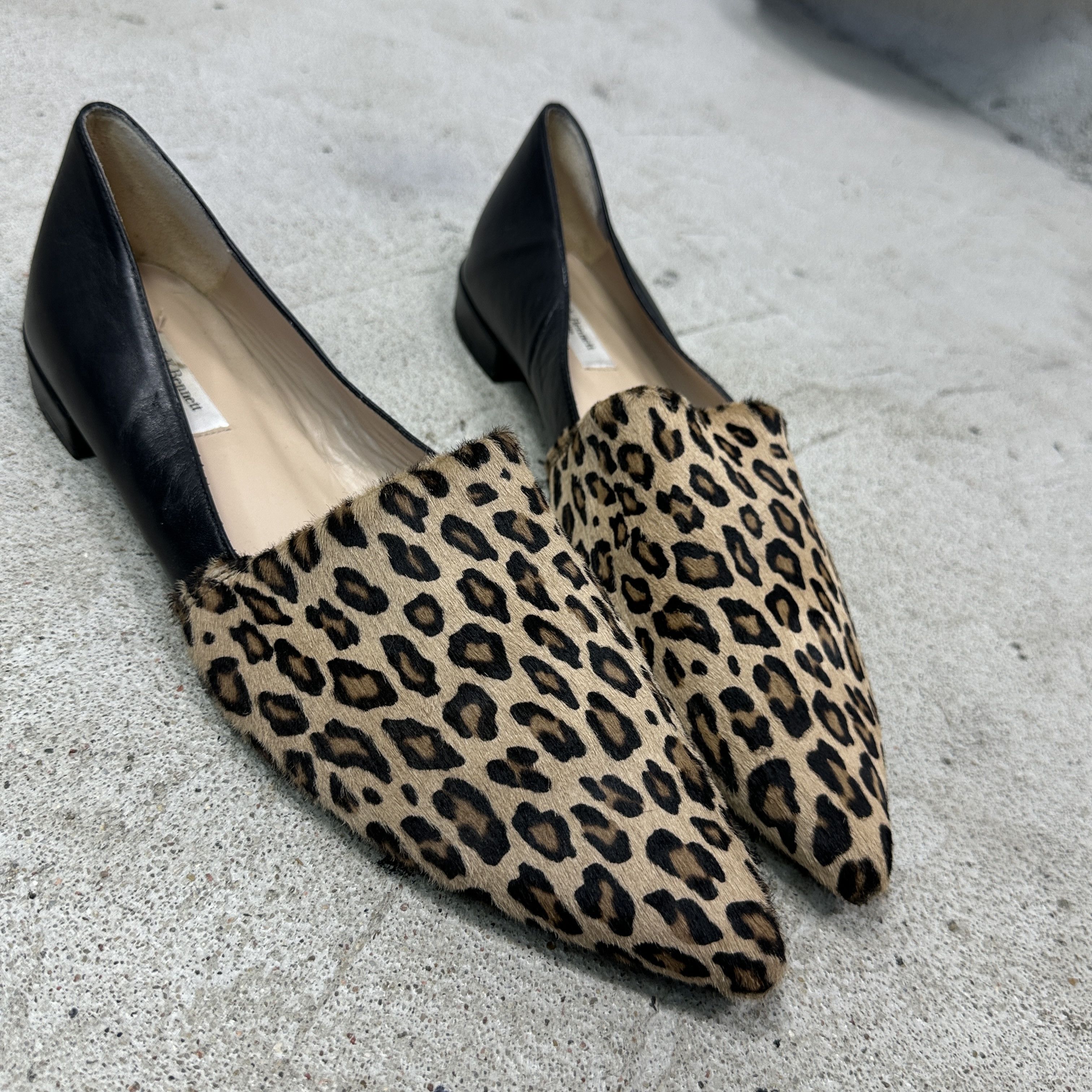 LK Bennett Vintage Avant Garde LK Bennett Cheetah Pony Hair Ballets Y2K Size US 11 / IT 41 - 11 Thumbnail