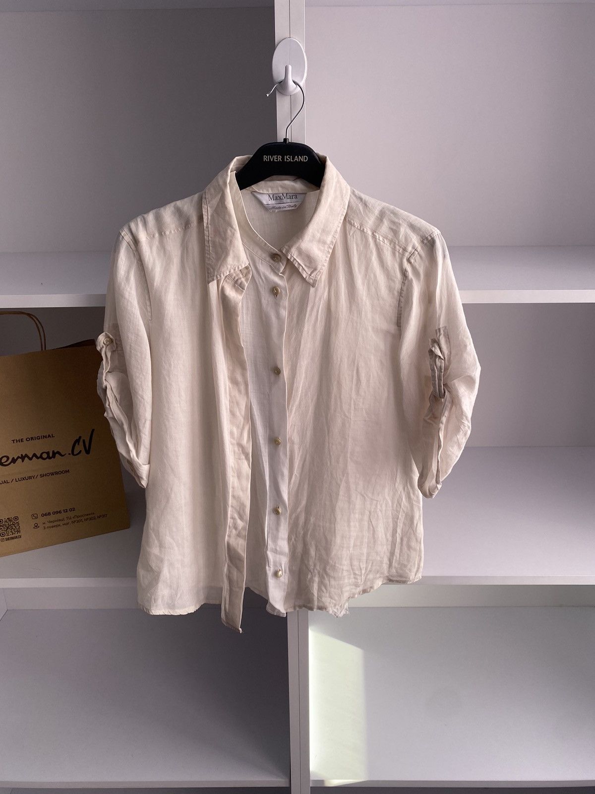 Designer × Max Mara × Vintage Vintage Max Mara Women’s Designer Blouse Size M / US 6-8 / IT 42-44 - 3 Thumbnail