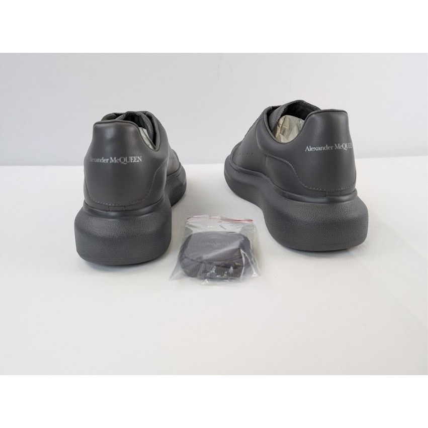 Alexander McQueen o1rshd1 Leather Oversized Sneaker in Lead Pencil Size US 10 / EU 43 - 10 Thumbnail