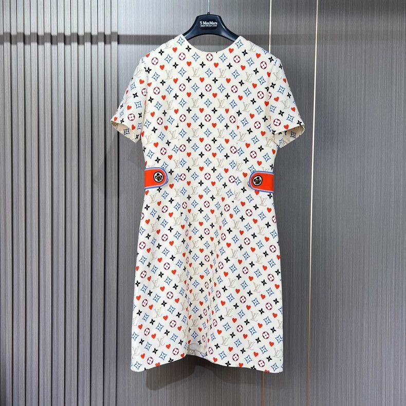 Louis Vuitton LOUIS VUITTON Full-print wool dress with presbyopia dress 2 Size XS / US 0-2 / IT 36-38 - 1 Thumbnail