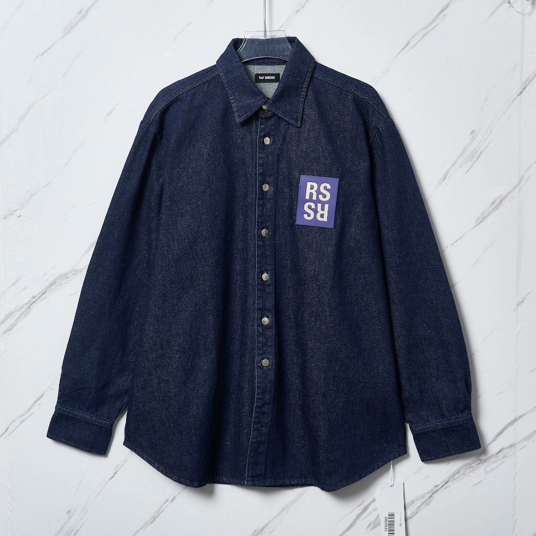 Raf Simons Raf Simons Unisex Denim Logo Shirt Size US S / EU 44-46 / 1 - 1 Thumbnail
