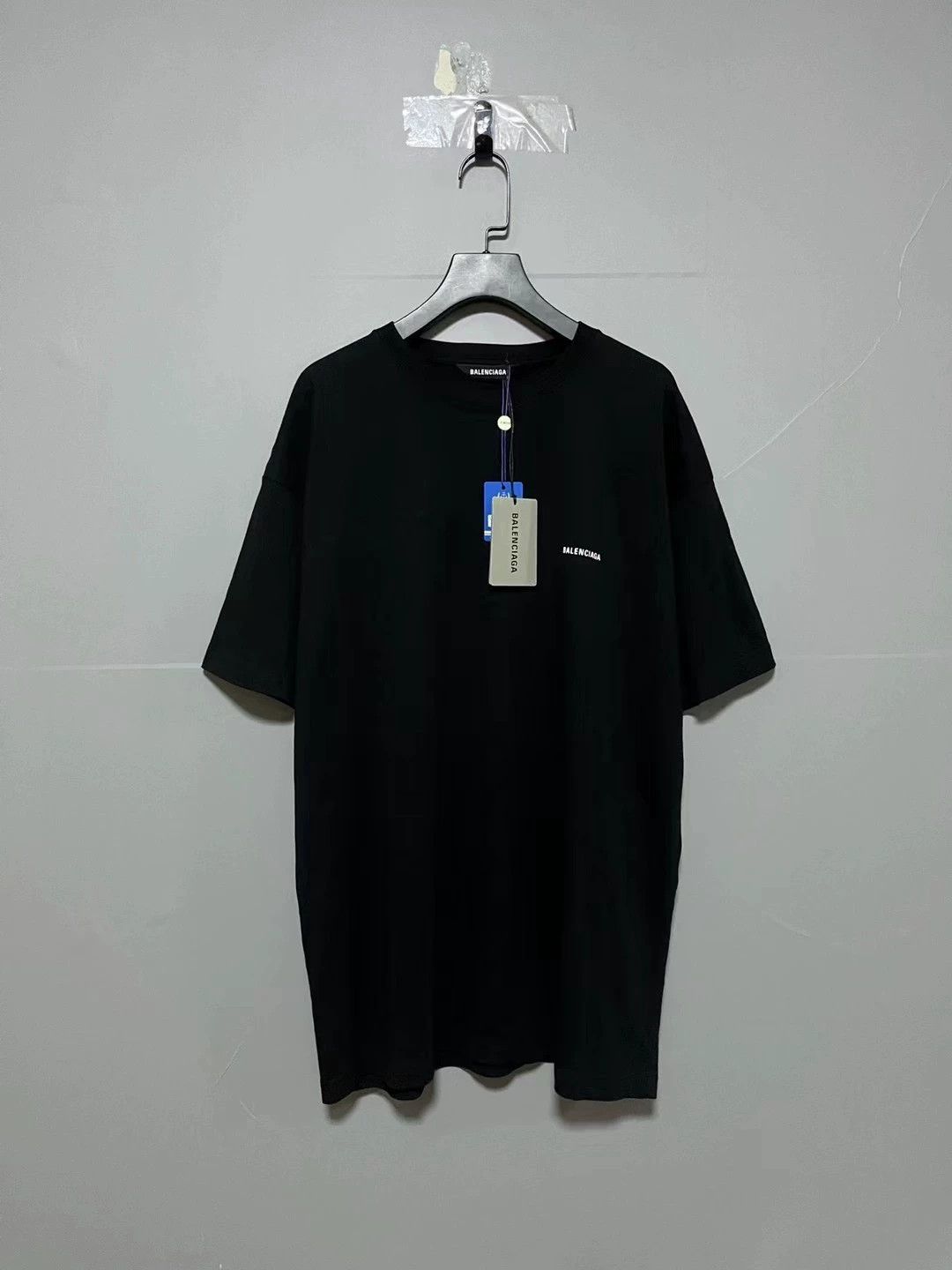 Balenciaga Black and White Logo Short Sleeve
