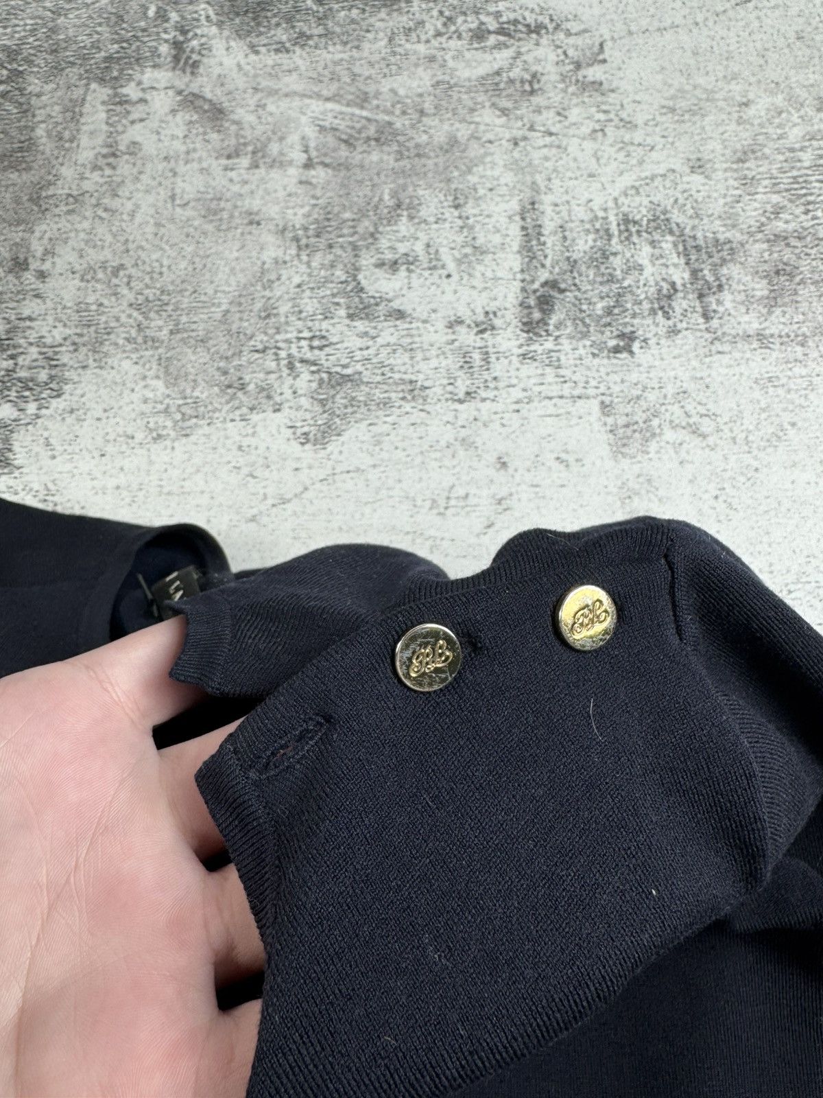 Ralph Lauren Black Label Ralph Lauren Black Label Wool Button 90S Sweater Sweatshirt Size XS / US 0-2 / IT 36-38 - 11 Thumbnail