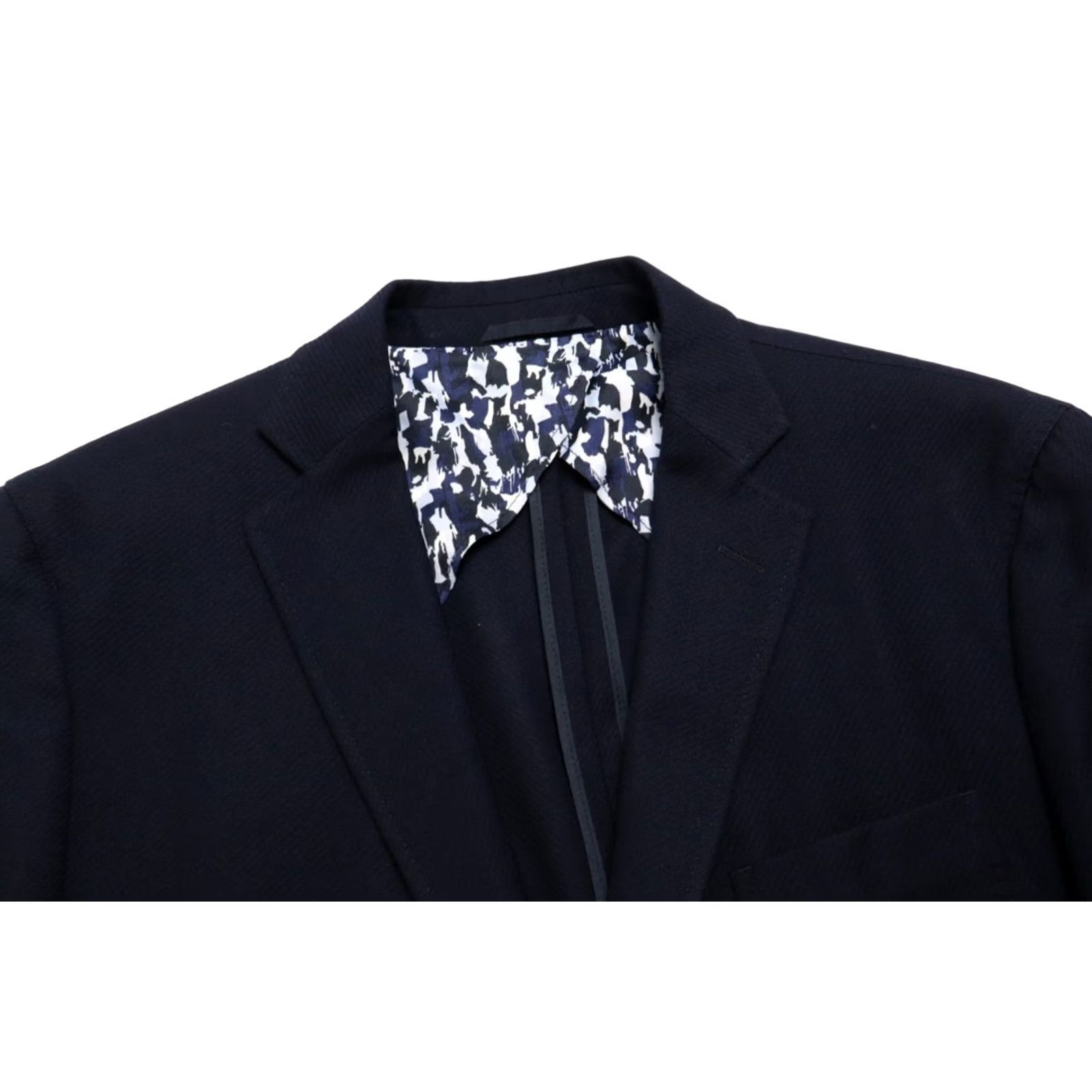 Hugo Boss HUGO BOSS Blazer Mens US 42 Wool Formal Single-Breasted Double-Vented Navy Raye4 Size 42R - 5 Thumbnail