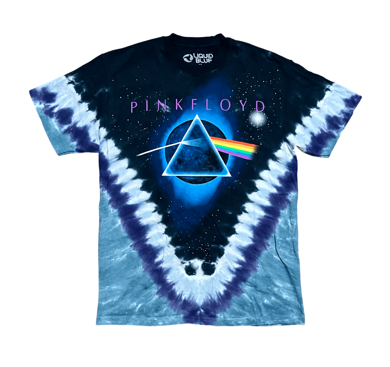 Pink Floyd Pink Floyd Dark Side of The Moon Liquid Blue Vintage T-Shirt Size US M / EU 48-50 / 2 - 1 Thumbnail