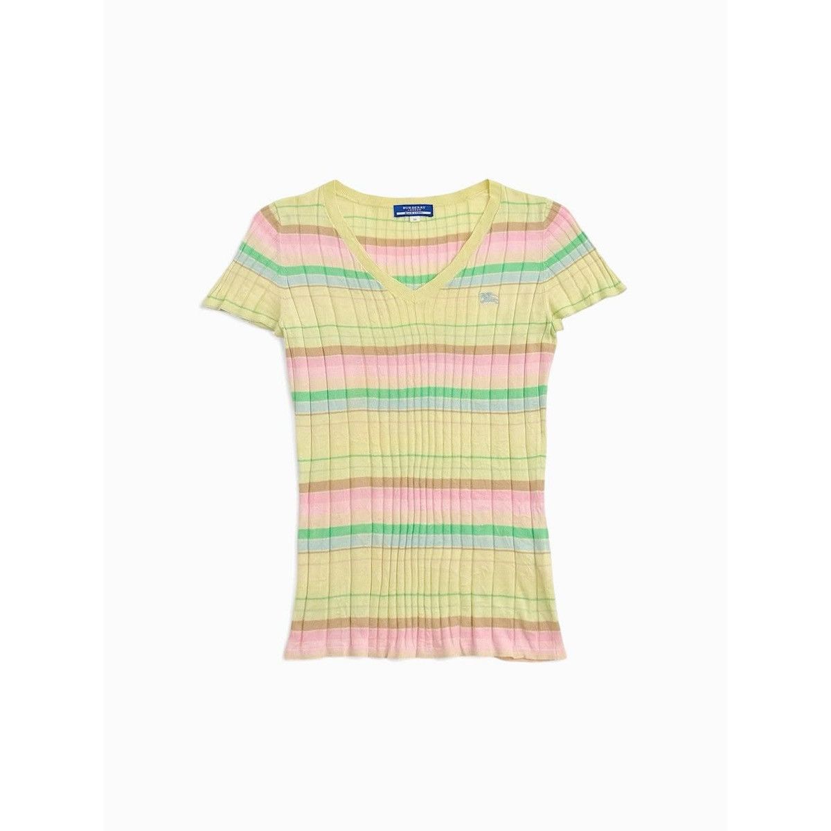 Burberry Burberry Knit V Neck Tee Size M / US 6-8 / IT 42-44 - 1 Thumbnail