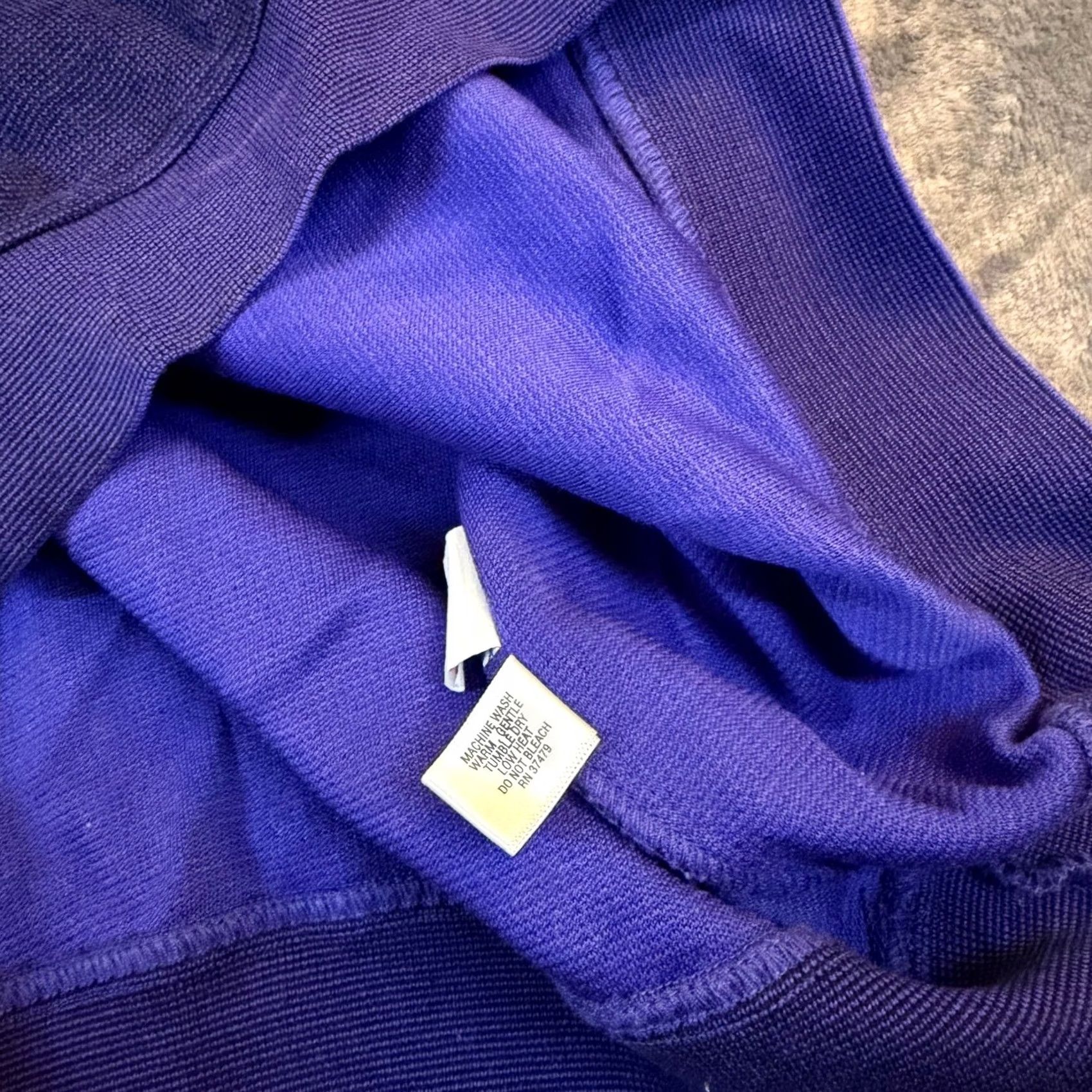 Vintage St Croix Collections Purple Quarter Zip Knit Sweater Mens Large USA Made Size US L / EU 52-54 / 3 - 4 Thumbnail