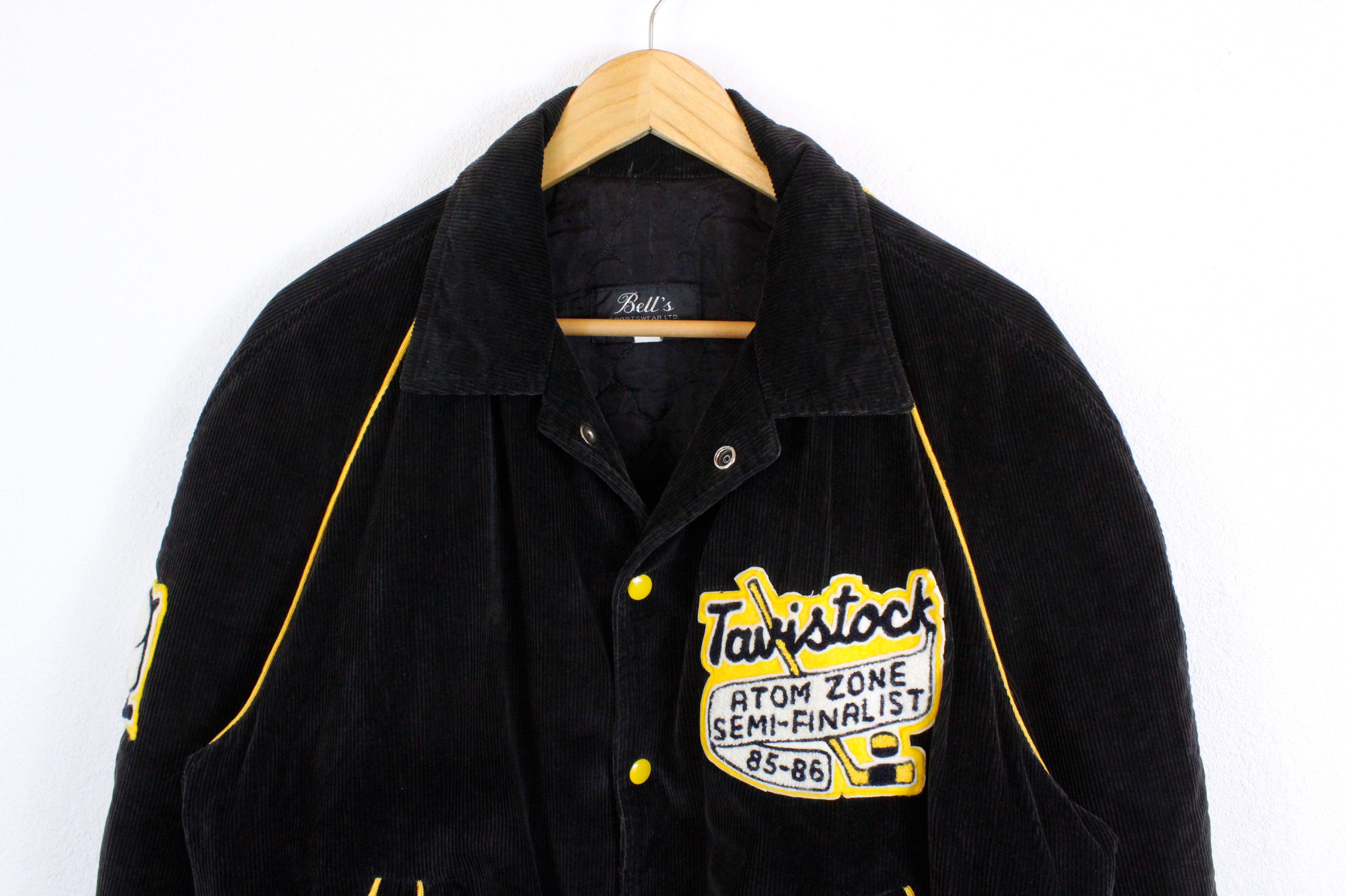 Vintage Vintage Bells Tavistock Corduroy Varsity Bomber Jacket Size US M / EU 48-50 / 2 - 2 Thumbnail