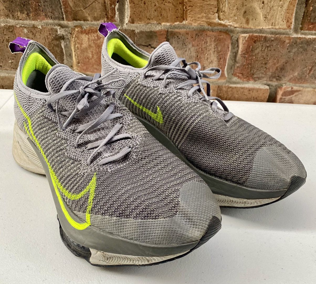 Nike Nike Air Zoom Tempo Next% FK Particle Grey Volt 11 M Size US 11 / EU 44 - 6 Thumbnail