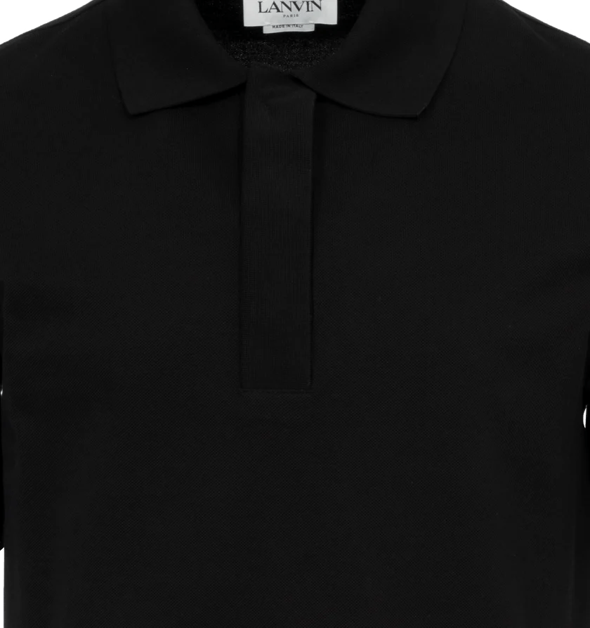 Lanvin o1h1sh11224 Classic Polo Shirt in Black Size US M / EU 48-50 / 2 - 7 Thumbnail