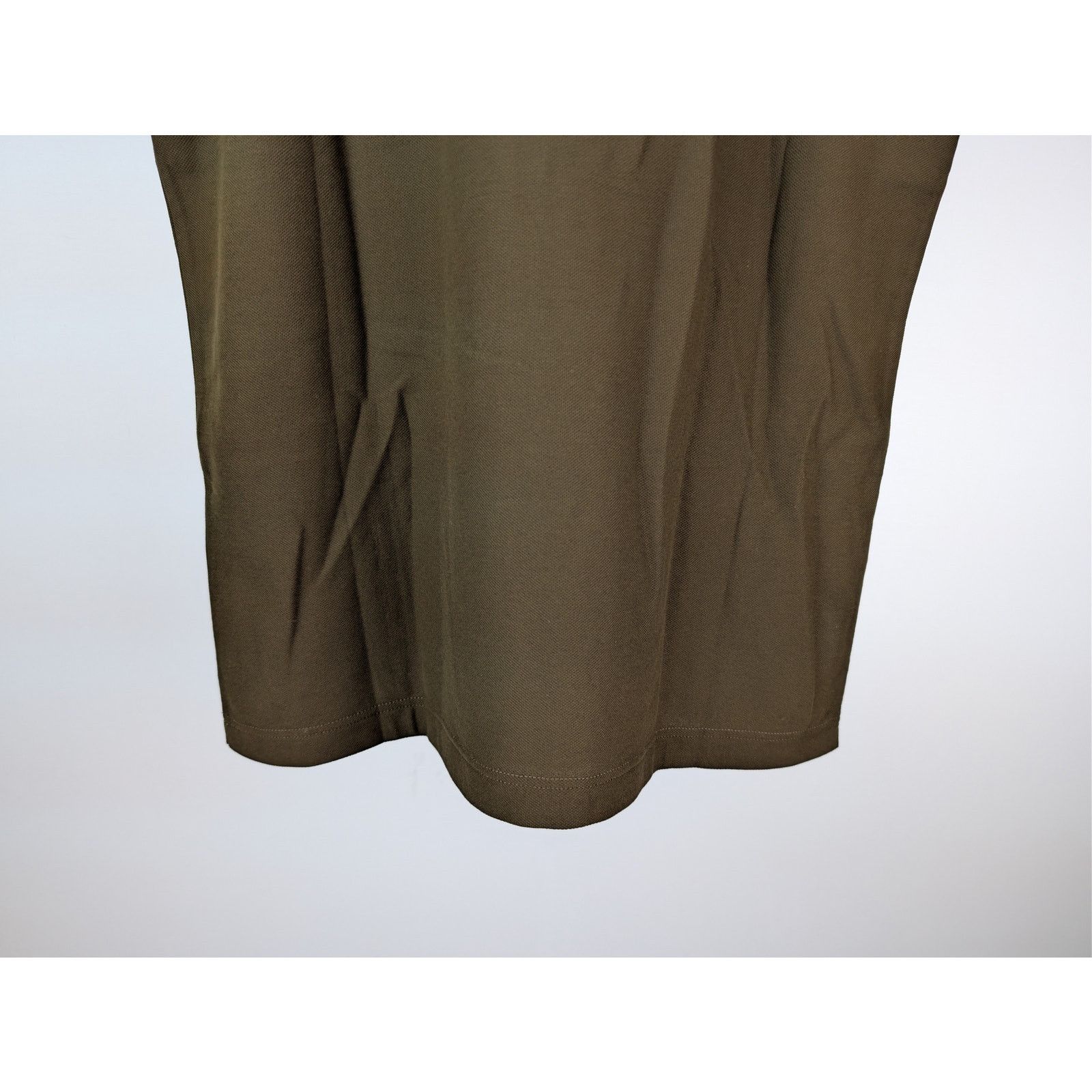 Loro Piana o1rshd1 Double Collar Cotton Piquet Polo Shirt Olive Green Size US M / EU 48-50 / 2 - 12 Thumbnail