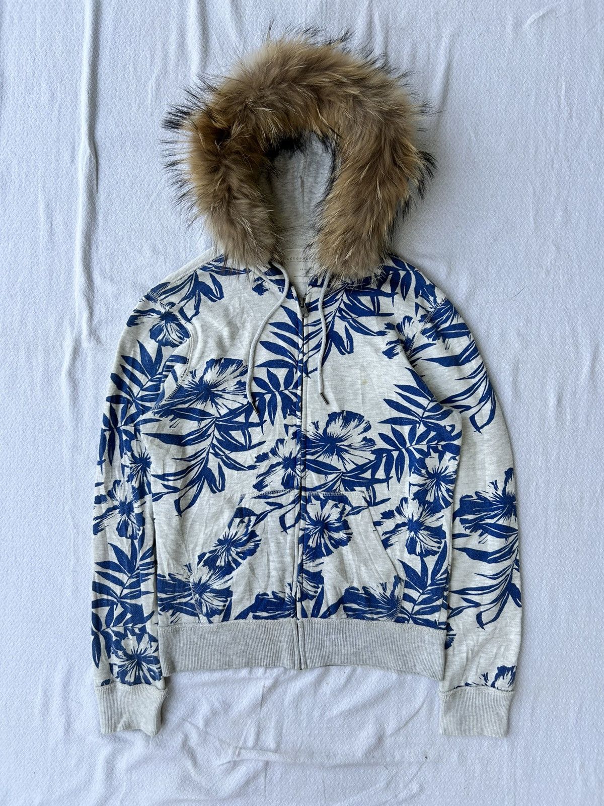 Aeropostale Aeropostale flowers zip style fur hoodie ifsixwasnine lgb Size US M / EU 48-50 / 2 - 1 Thumbnail