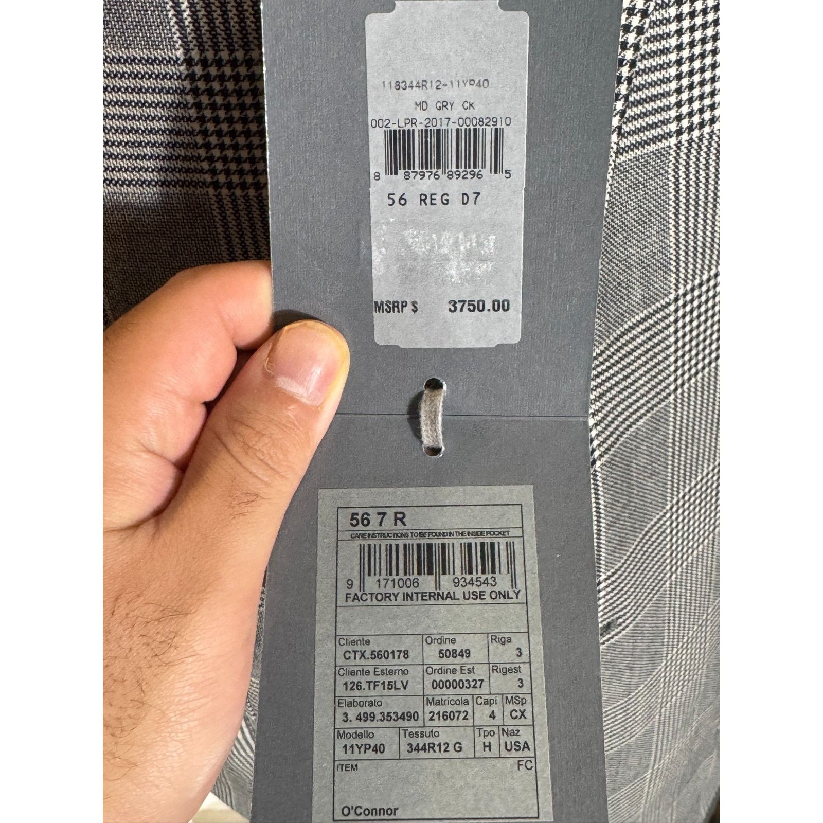 Tom Ford Tom Ford New w Tags PrinceWales Houndstooth Blazer 56 EU 46R Size 46R - 10 Thumbnail