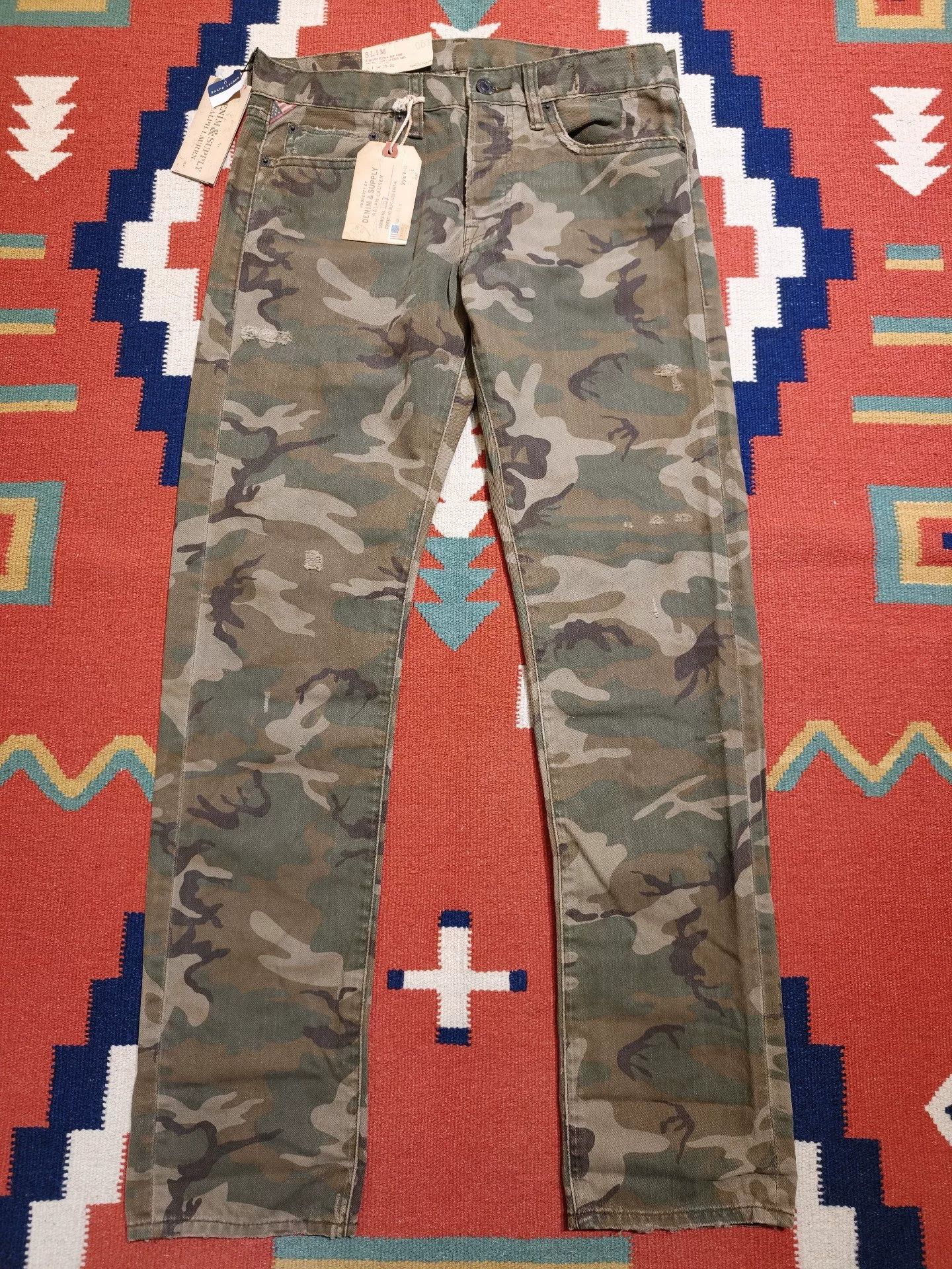 RRL Ralph Lauren Polo Ralph Lauren Camo Cargo Pants Size US 31 - 1 Thumbnail