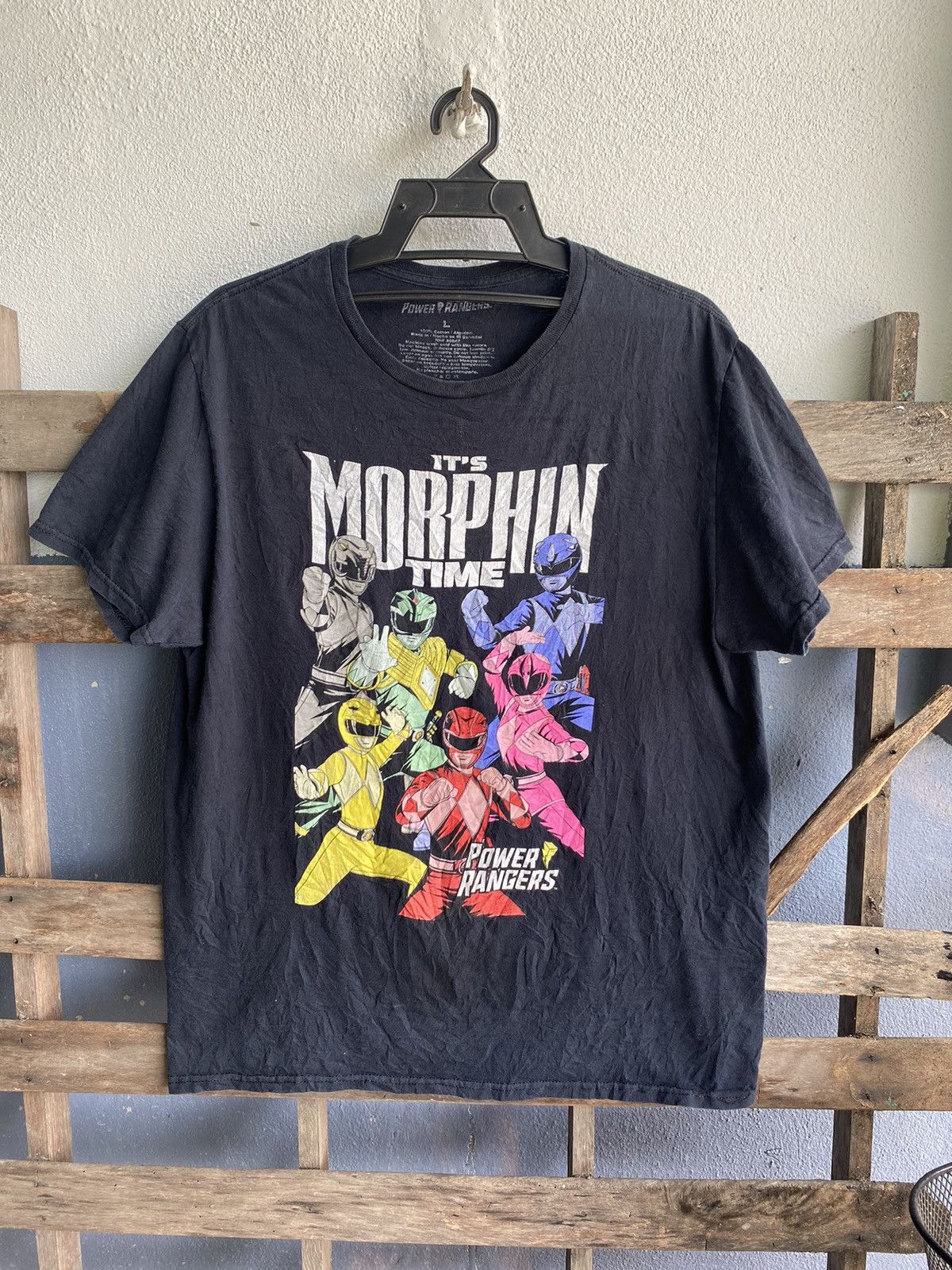 Cartoon Network × Vintage Vintage Power Rangers It's Morphin Time Line Up Tee Size US L / EU 52-54 / 3 - 1 Thumbnail