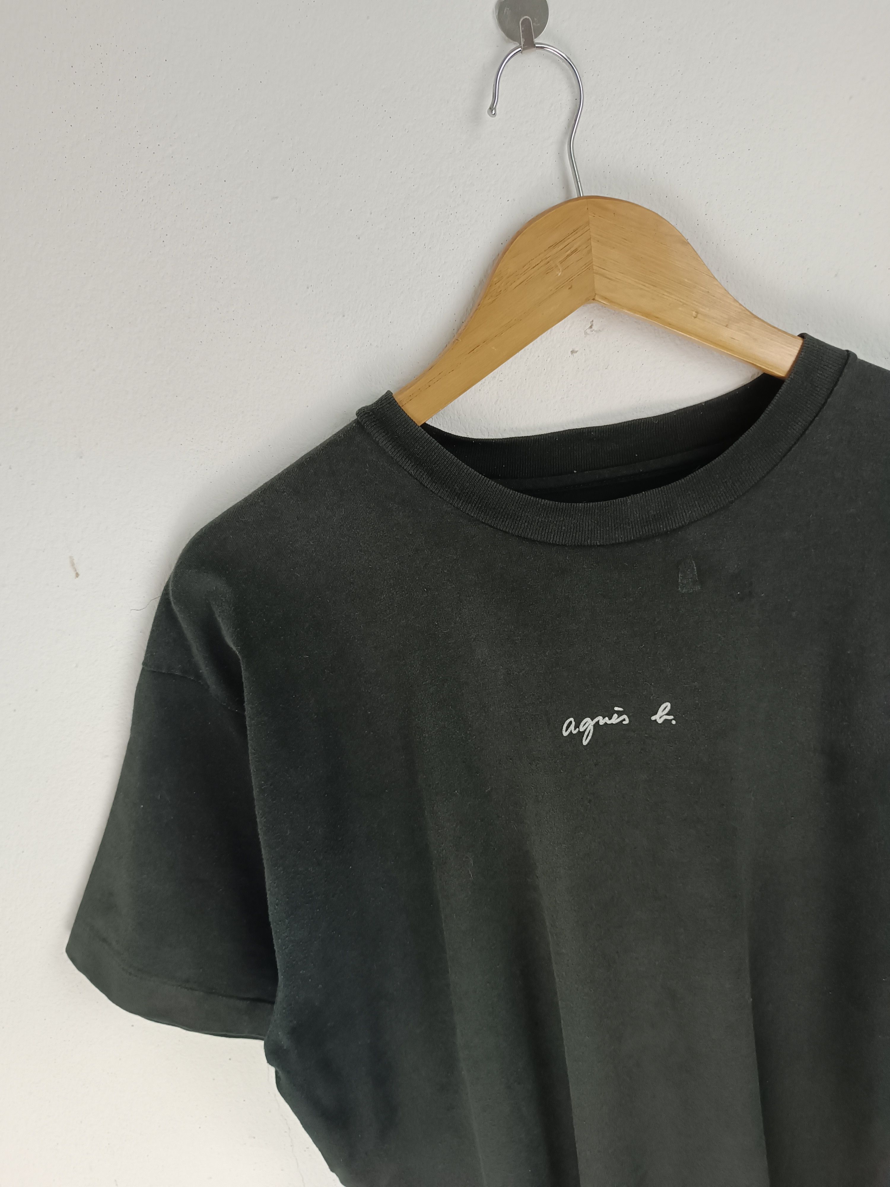 agnes b. VINTAGE 90'S AGNES B. SMALL LOGO SINGLE STITCH VERY RARE TEE Size US XL / EU 56 / 4 - 5 Thumbnail