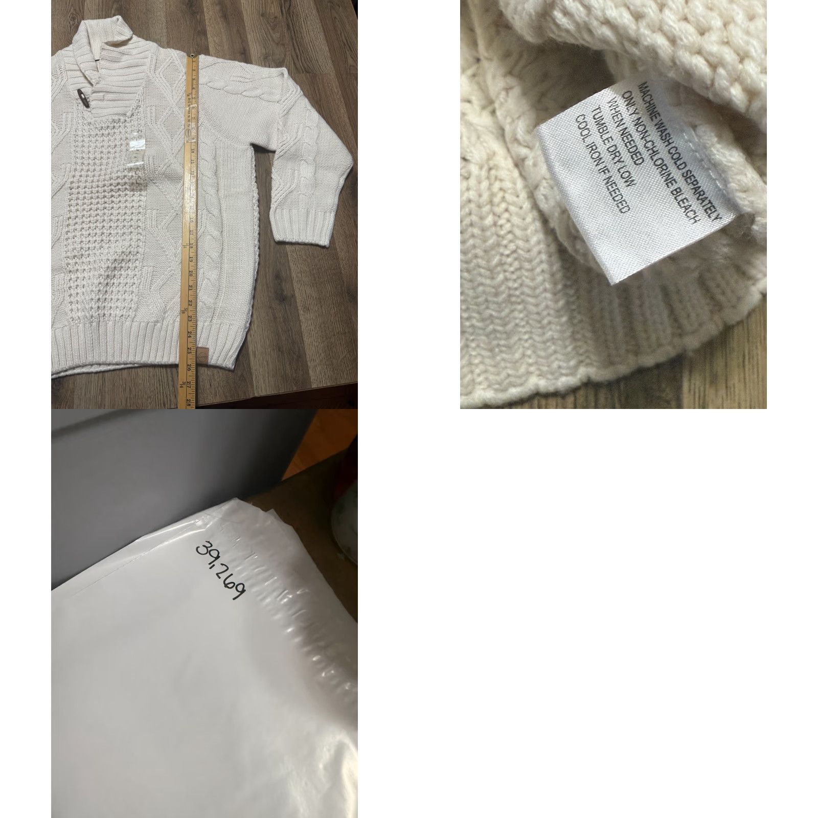 Weatherproof VINTAGE Weatherproof Sweater Women’s Large White Pullover Raglan Knitted Size L / US 10 / IT 46 - 8 Thumbnail