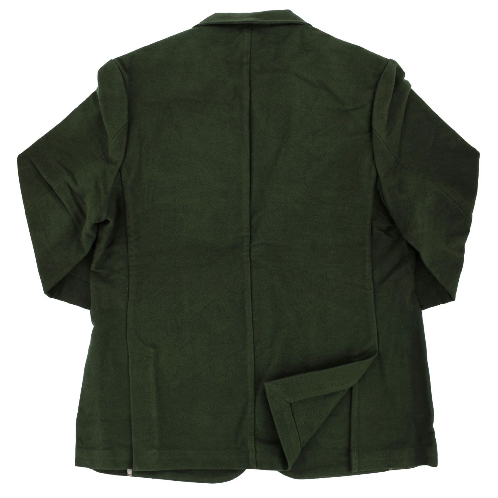 Vintage Taylor Stitch Men's Sheffield Sportcoat in Forest Moleskin Organic Cotton 2XL Blazer Jacket Green Notch Lapel 50 Chest Regular Fit Mens Size 48R - 2 Thumbnail