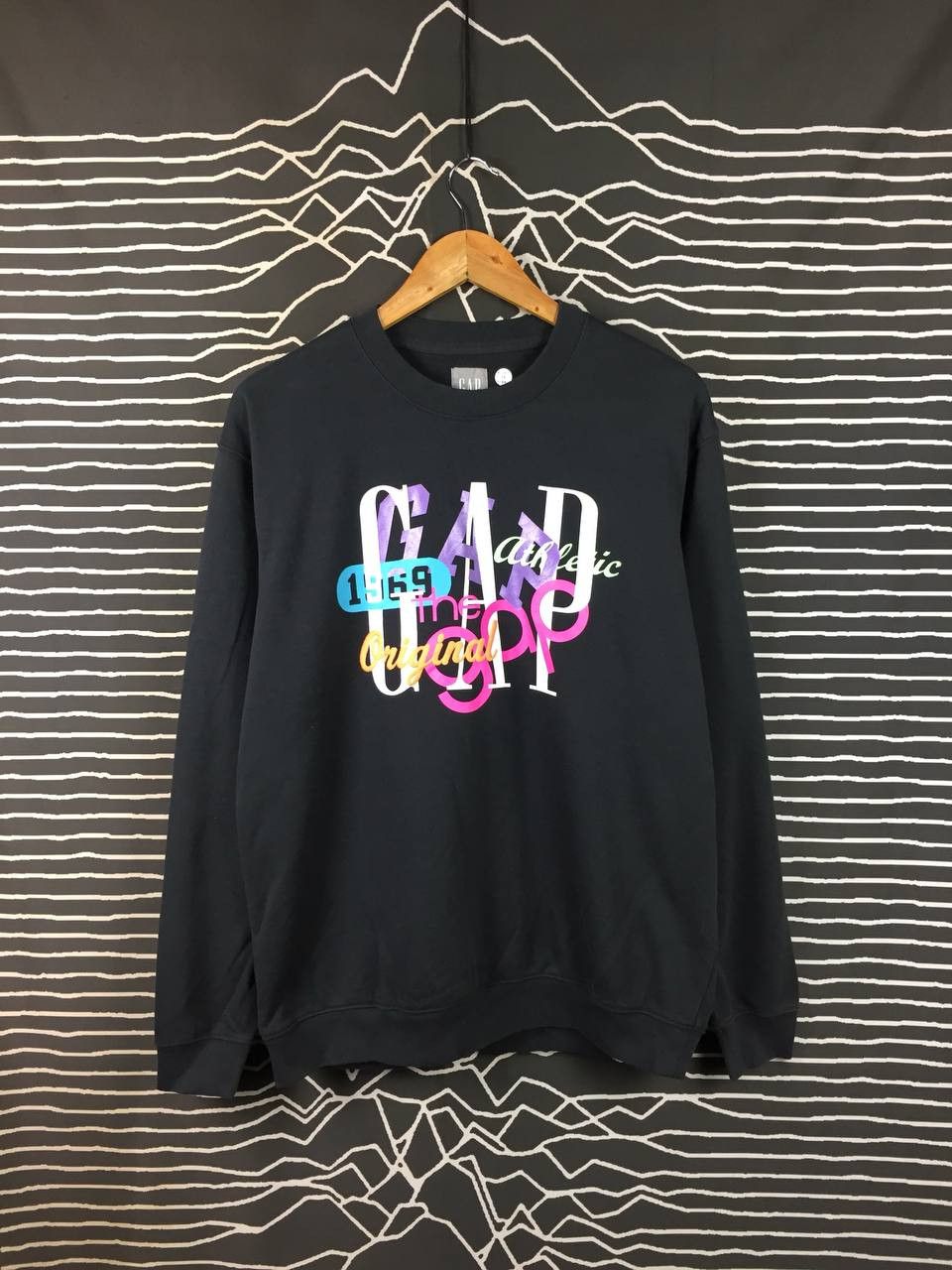 Gap GAP 1969 Athletic Original Logo Pullover Sweatshirt Size US M / EU 48-50 / 2 - 2 Thumbnail