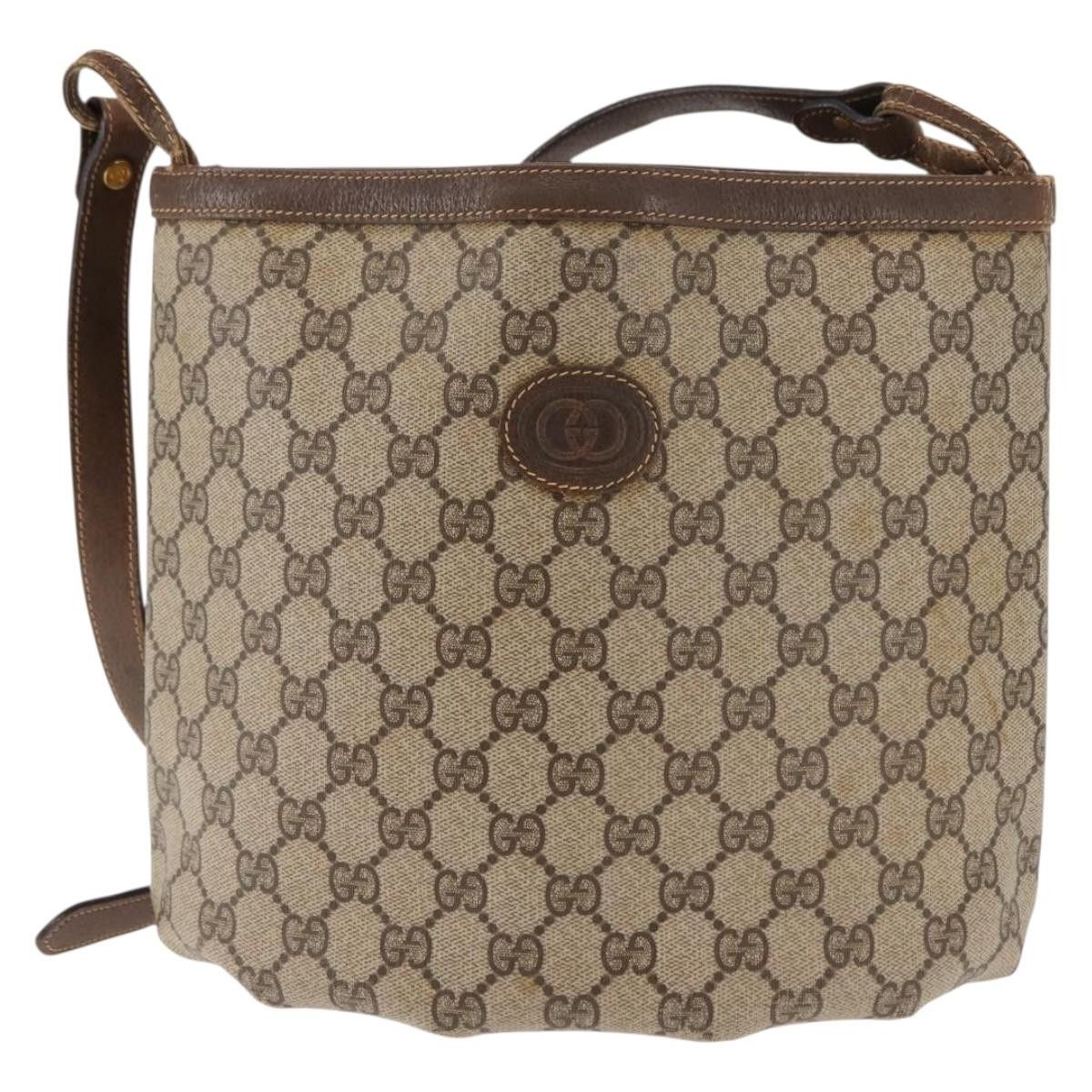 Gucci GUCCI GG Supreme Shoulder Bag Pvc Leather Beige Size ONE SIZE - 2 Thumbnail