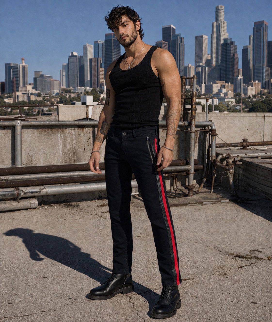 Versace Versace Moto Jeans Lambskin Leather Details Worn Once Size US 32 / EU 48 - 1 Thumbnail