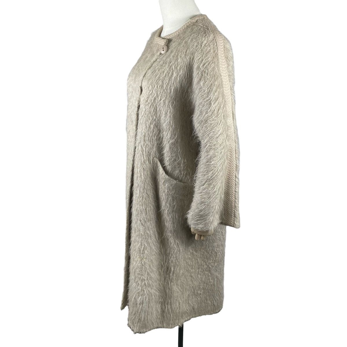 Agnona Vintage Altuna Agnona Alpaca Wool Coat Made in Italy Size S / US 4 / IT 40 - 3 Thumbnail