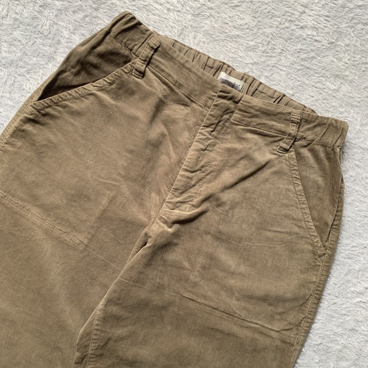 Issey Miyake Vintage plantation velvet with waistband cropped pants Size US 29 - 3 Thumbnail