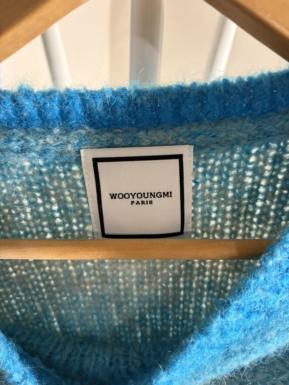 Wooyoungmi Wooyoungmi Blue Striped Sweater Size US M / EU 48-50 / 2 - 2 Thumbnail