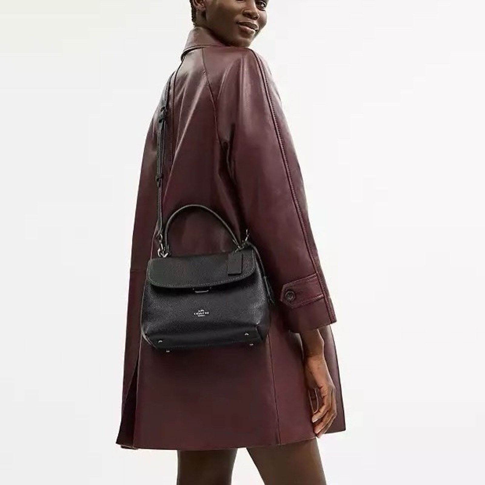 Coach NWT Coach Emory Top Handle Bag CCE53 Gunmetal/Black Size ONE SIZE - 8 Thumbnail