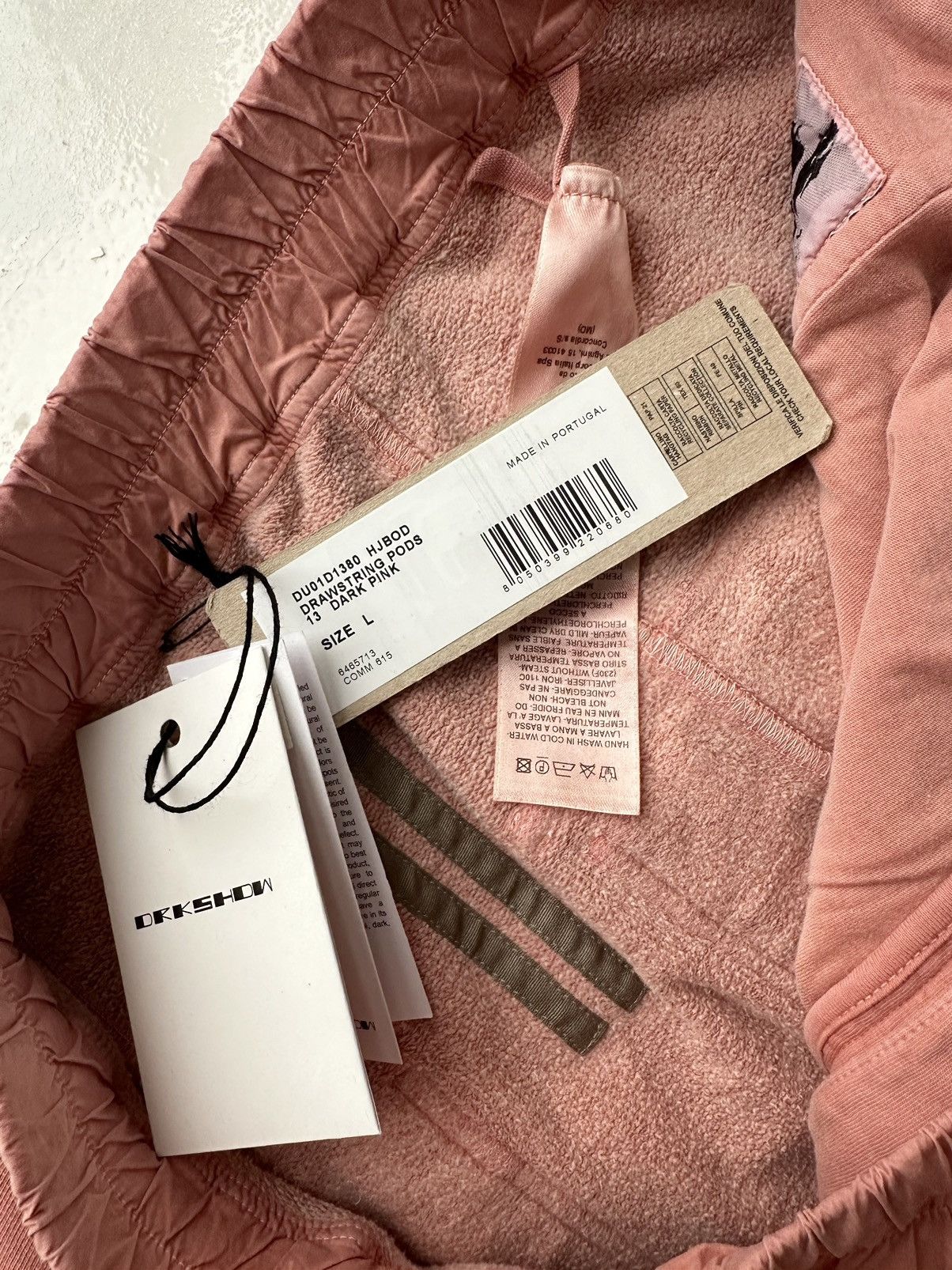 Rick Owens Drkshdw Pink Drawstring Shorts Size US 34 / EU 50 - 7 Thumbnail