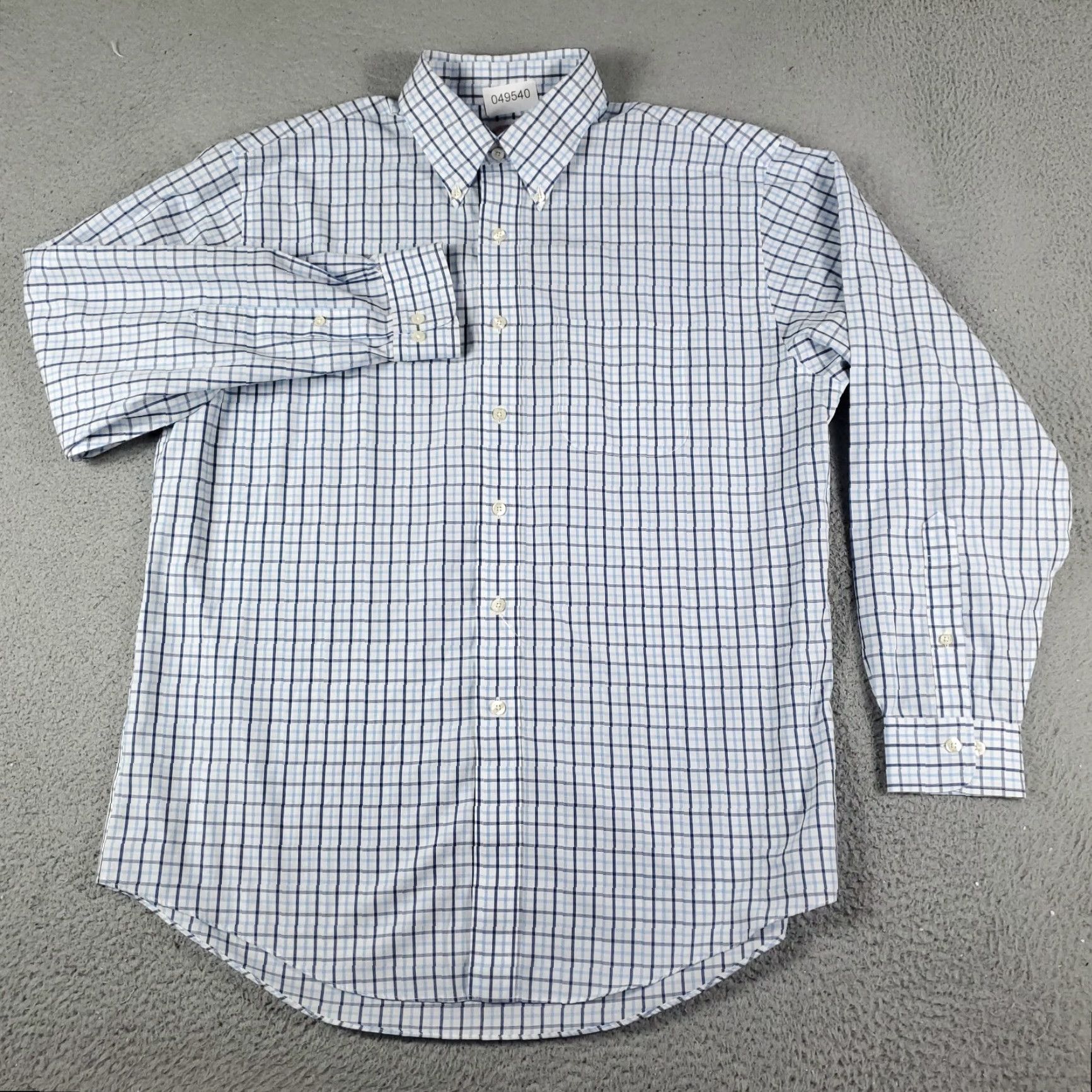 Brooks Brothers BROOKS BROTHERS Shirt Mens Large Blue Check Button-Up Long Sleeve Casual Button-Down Collared 346 Vintage? No. RegularFit Men’s L Blue 100% Cotton Size US L / EU 52-54 / 3 - 2 Thumbnail
