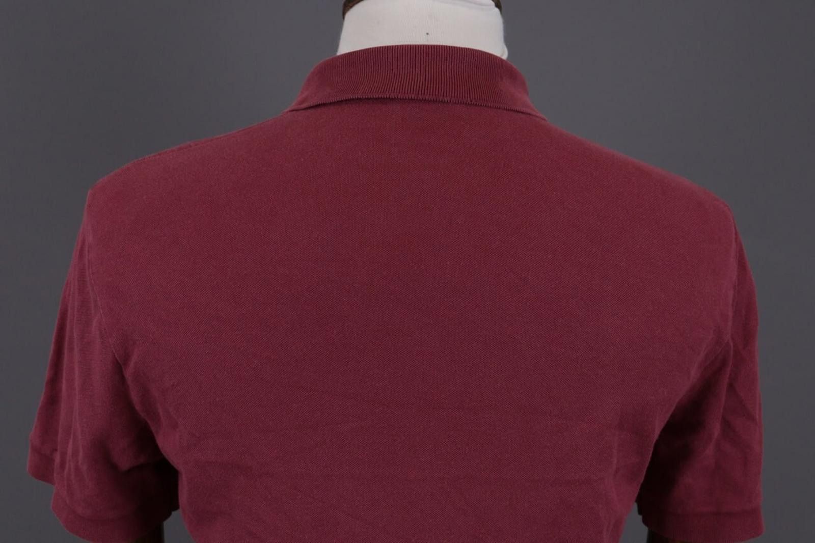 Lacoste Men Stretch Fit Burgundy Short Sleeve Polo Shirt Size 5 Size US M / EU 48-50 / 2 - 10 Thumbnail