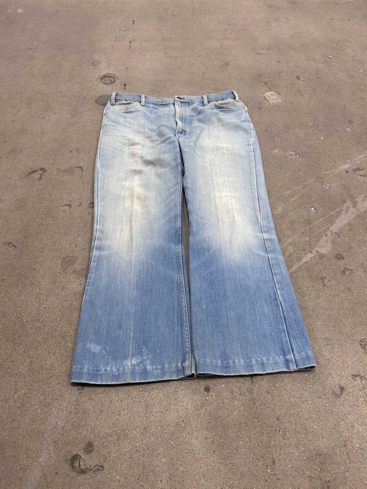 Levi's × Vintage Vintage 1970s Bootcut Light Wash Jeans Size US 35 - 8 Thumbnail