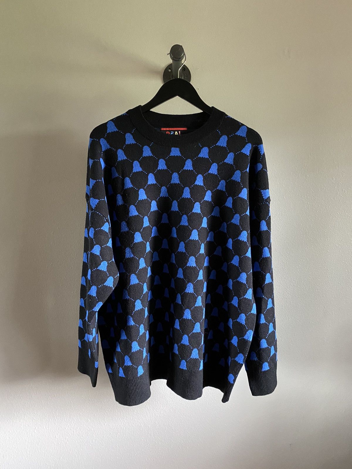 Other The Real Buy Ghost Knit Sweater in Black & Blue Size US M / EU 48-50 / 2 - 1 Thumbnail