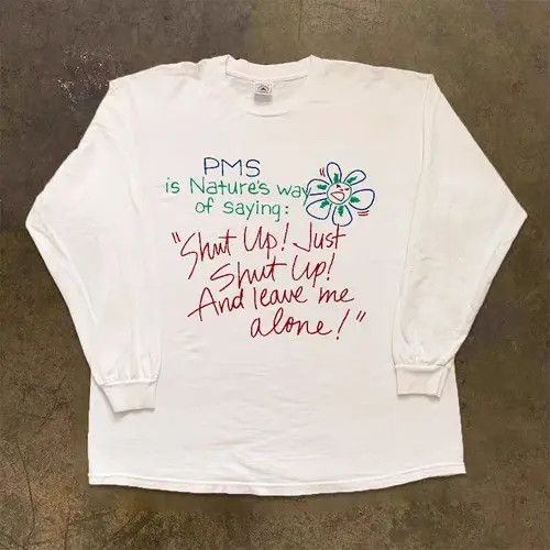VIBE Hip Hop Street Graffiti Letter Print Long Sleeve T-Shirt Size US M / EU 48-50 / 2 - 3 Thumbnail