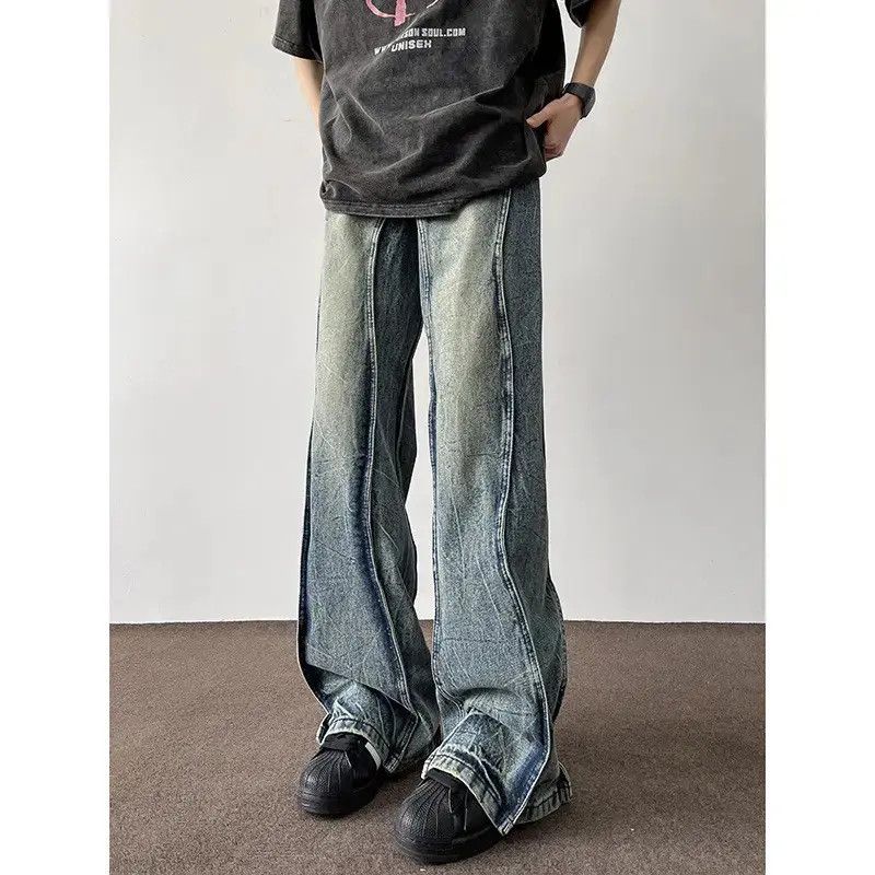 Japanese Brand Retro hip-hop loose straight casual jeans Size US 32 / EU 48 - 1 Thumbnail
