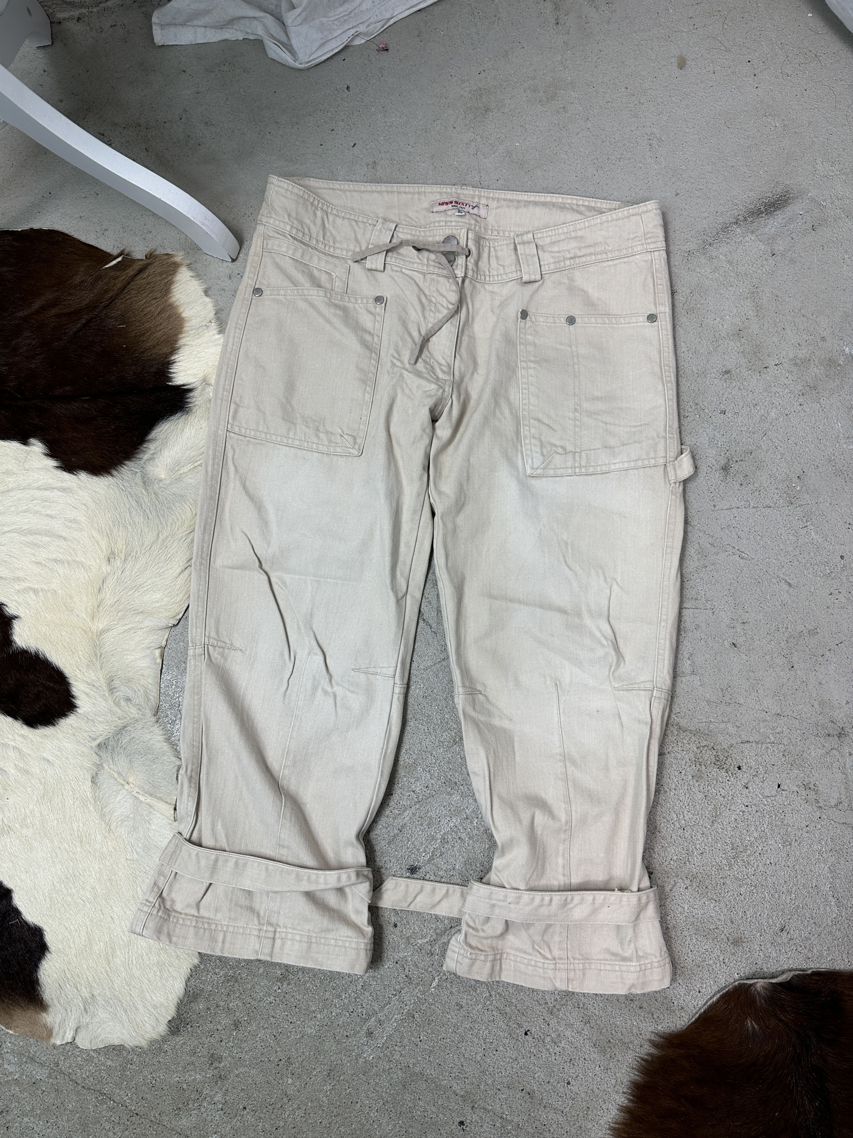 Miss Sixty Vintage Avant Garde Capri Miss Sixty Belted Pants 00s Size 30" / US 8 / IT 44 - 2 Thumbnail