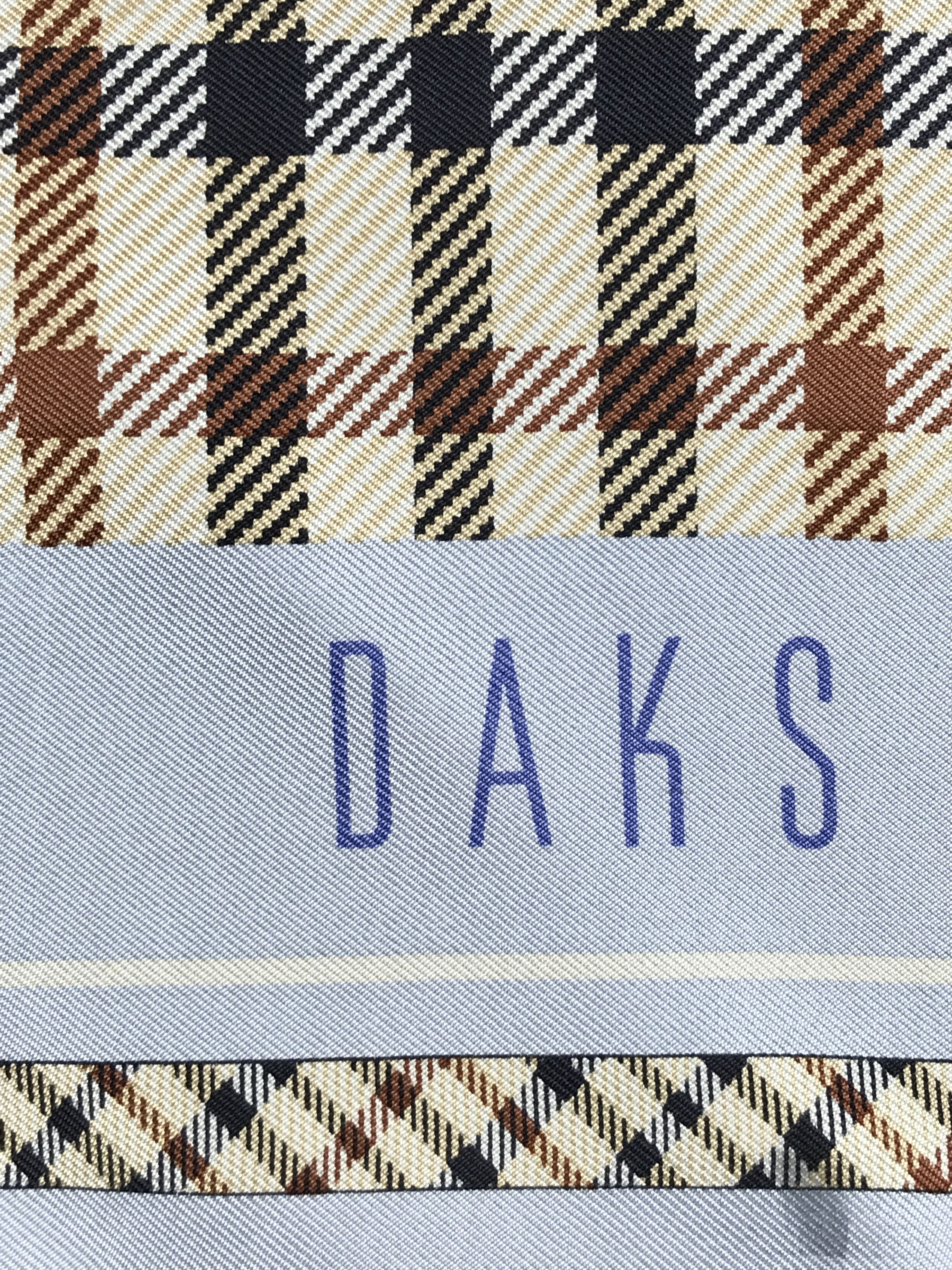 DAKS × Designer × Vintage Vintage Daks Striped Silk Scarf Size ONE SIZE - 8 Thumbnail