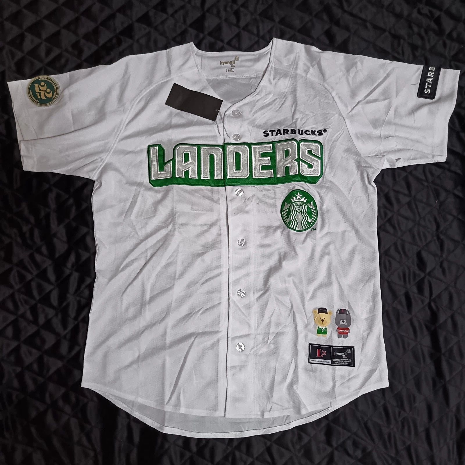 MLB SSG Landers X Starbucks KBO Korean Baseball Jersey Size US XL / EU 56 / 4 - 1 Thumbnail